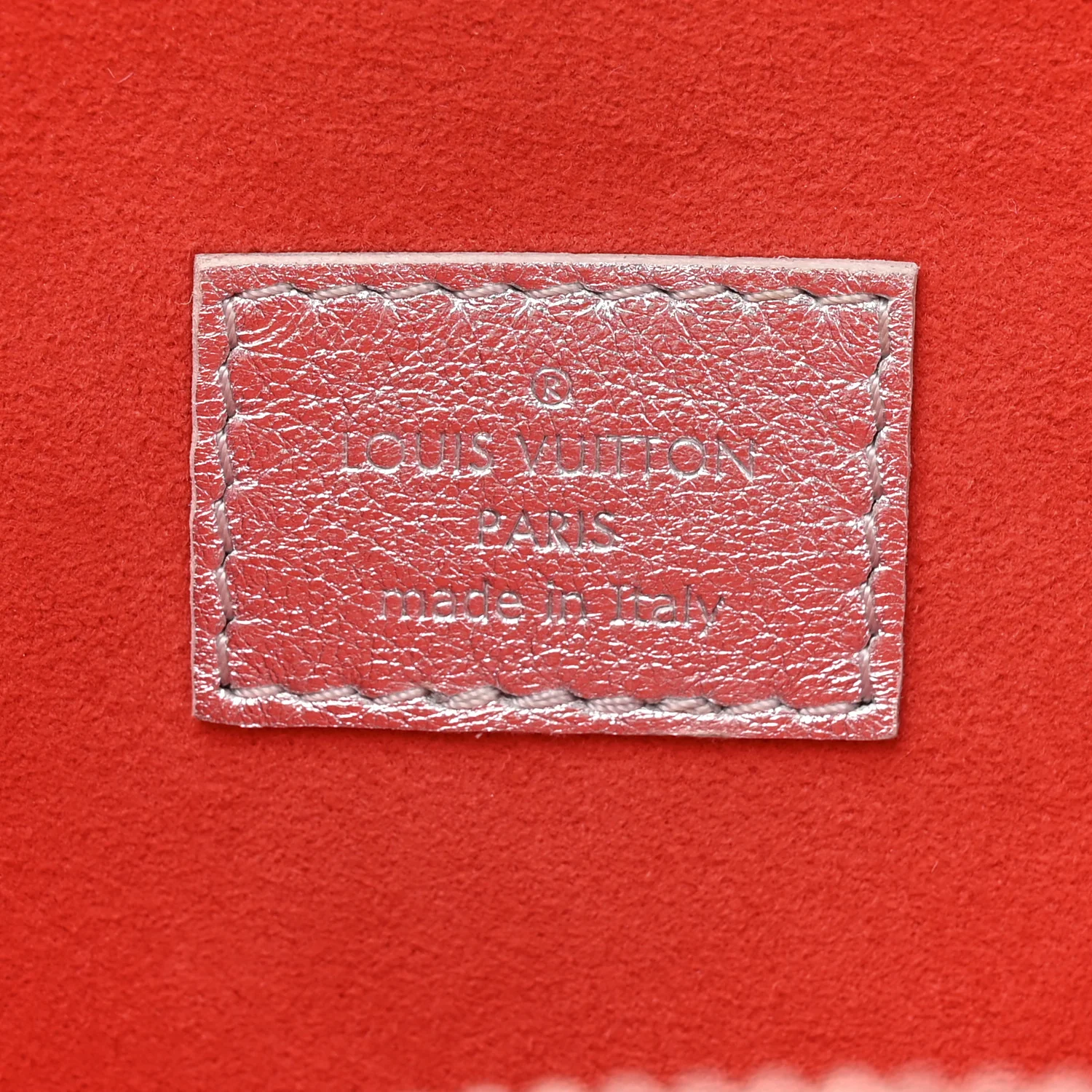Metallic Lambskin Embossed Monogram Coussin PM Silver - Image 7