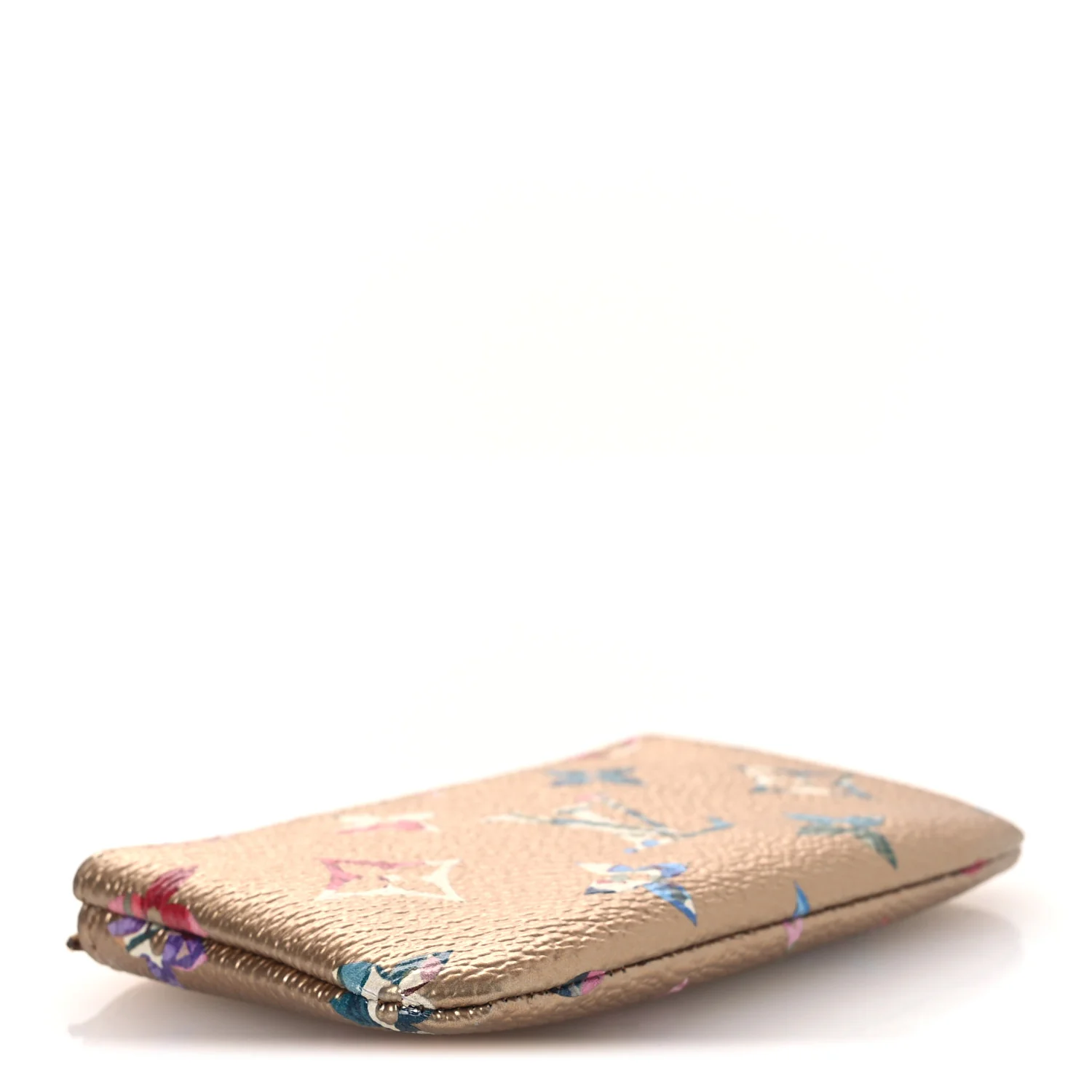 Metallic Monogram LV Garden Key Pouch Gold - Image 5