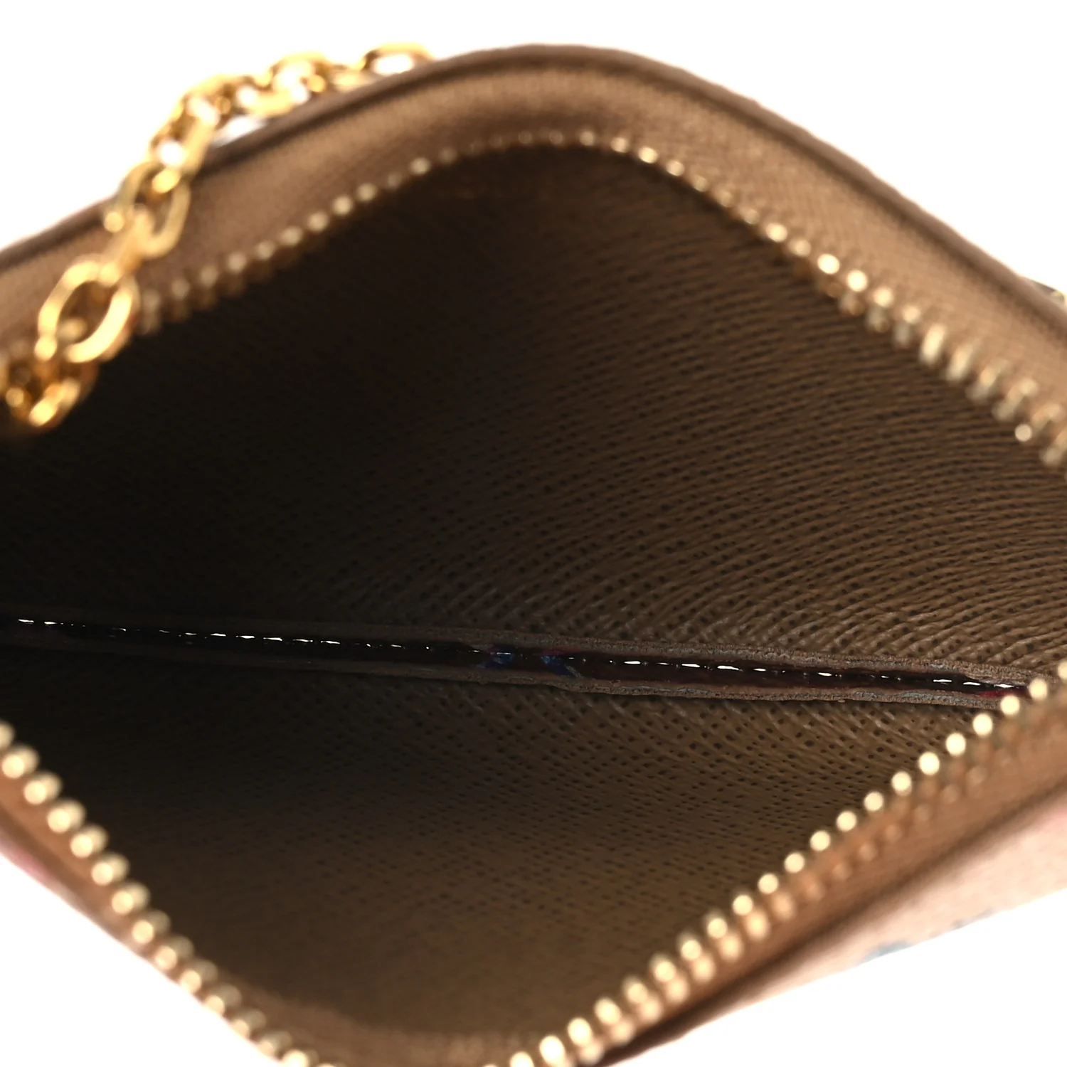 Metallic Monogram LV Garden Key Pouch Gold - Image 6