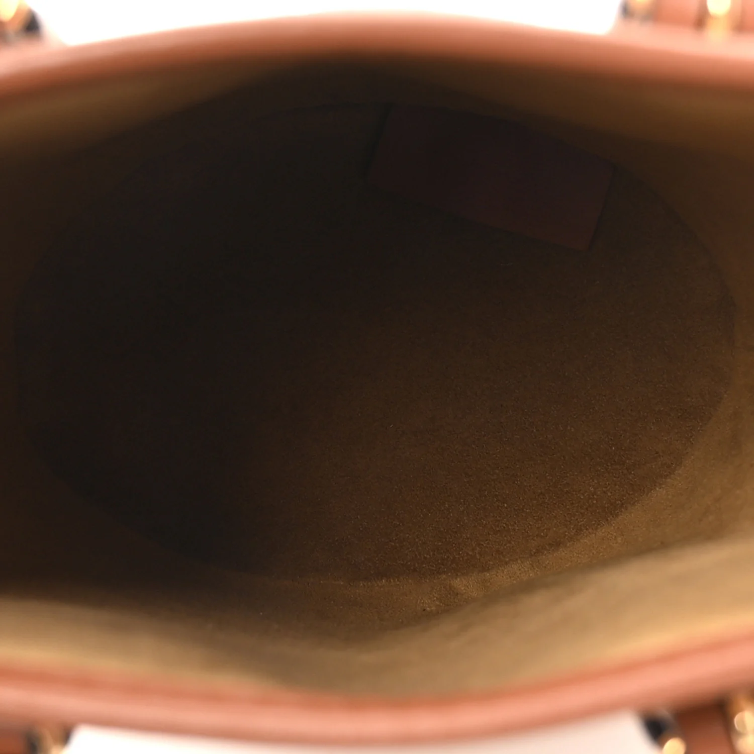 Metallic Monogram LV Garden Nano Bucket Bag Gold - Image 5