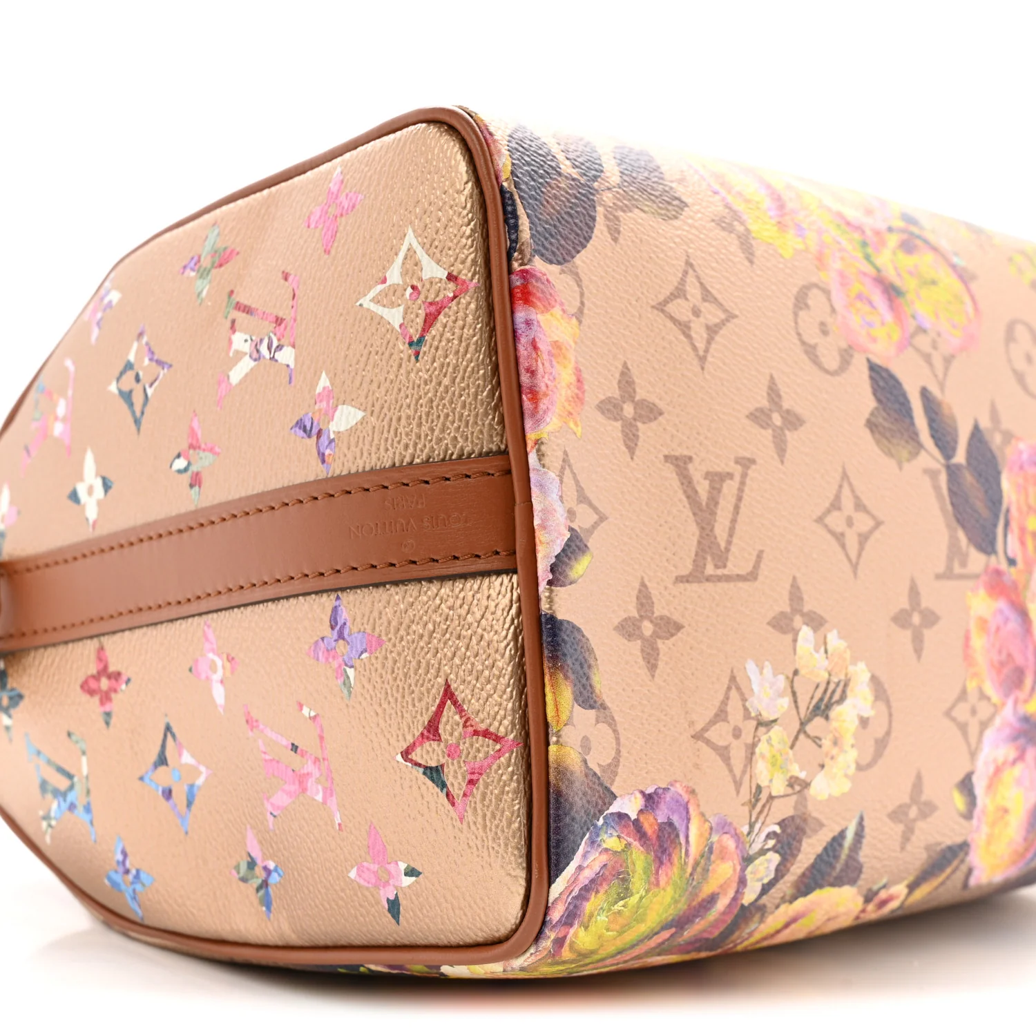 Metallic Monogram LV Garden Speedy Bandouliere 25 Gold - Image 8