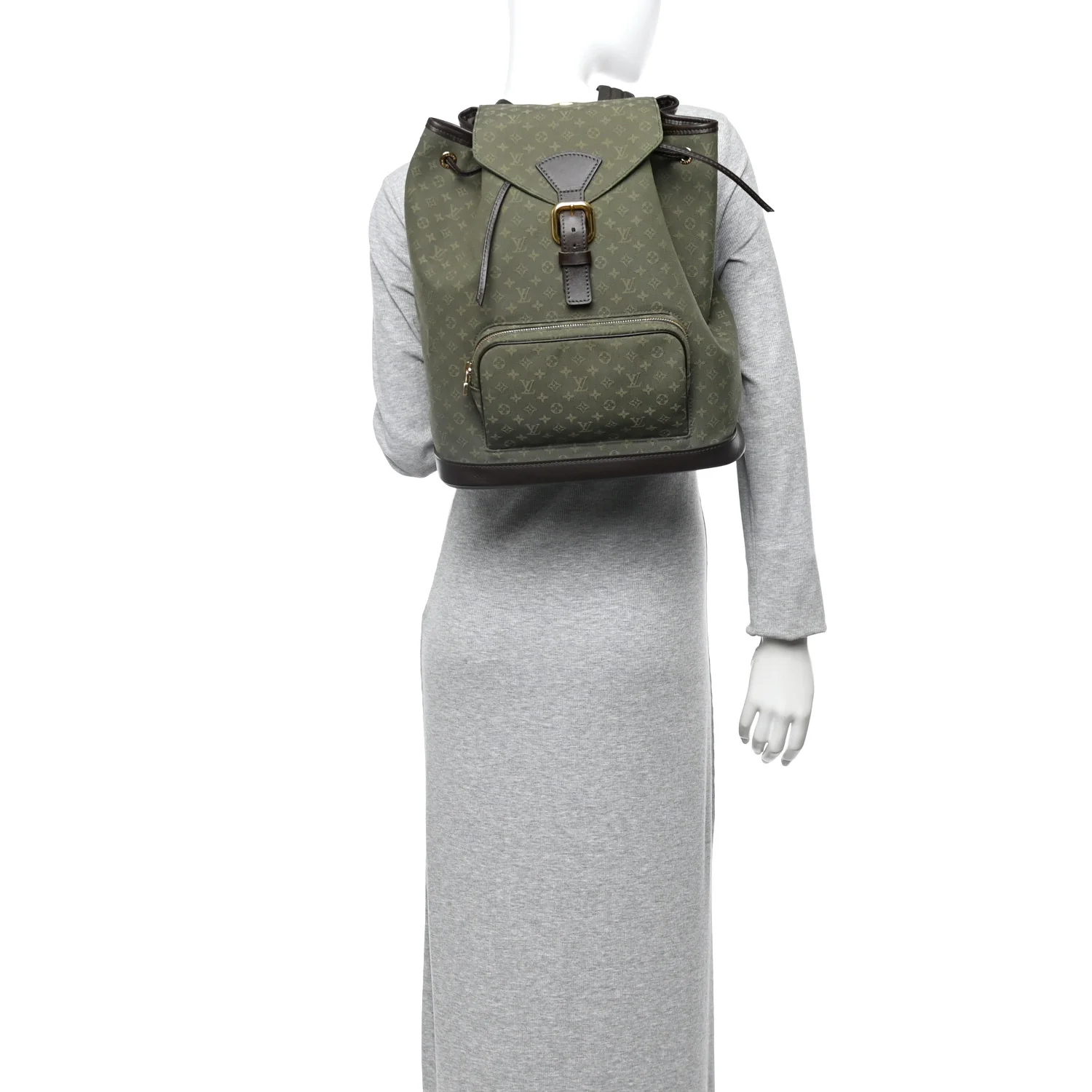 Mini Monogram Montsouris GM Backpack Kaki - Image 2