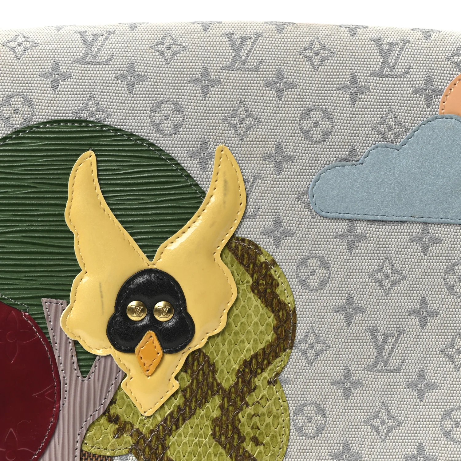 Mini Monogram Patchwork Conte De Fees Musette Grey - Image 8