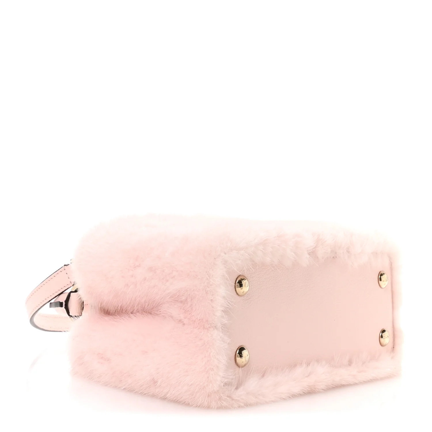 Mink Calfskin Goatskin Capucines Mini Rosewater Pink - Image 4