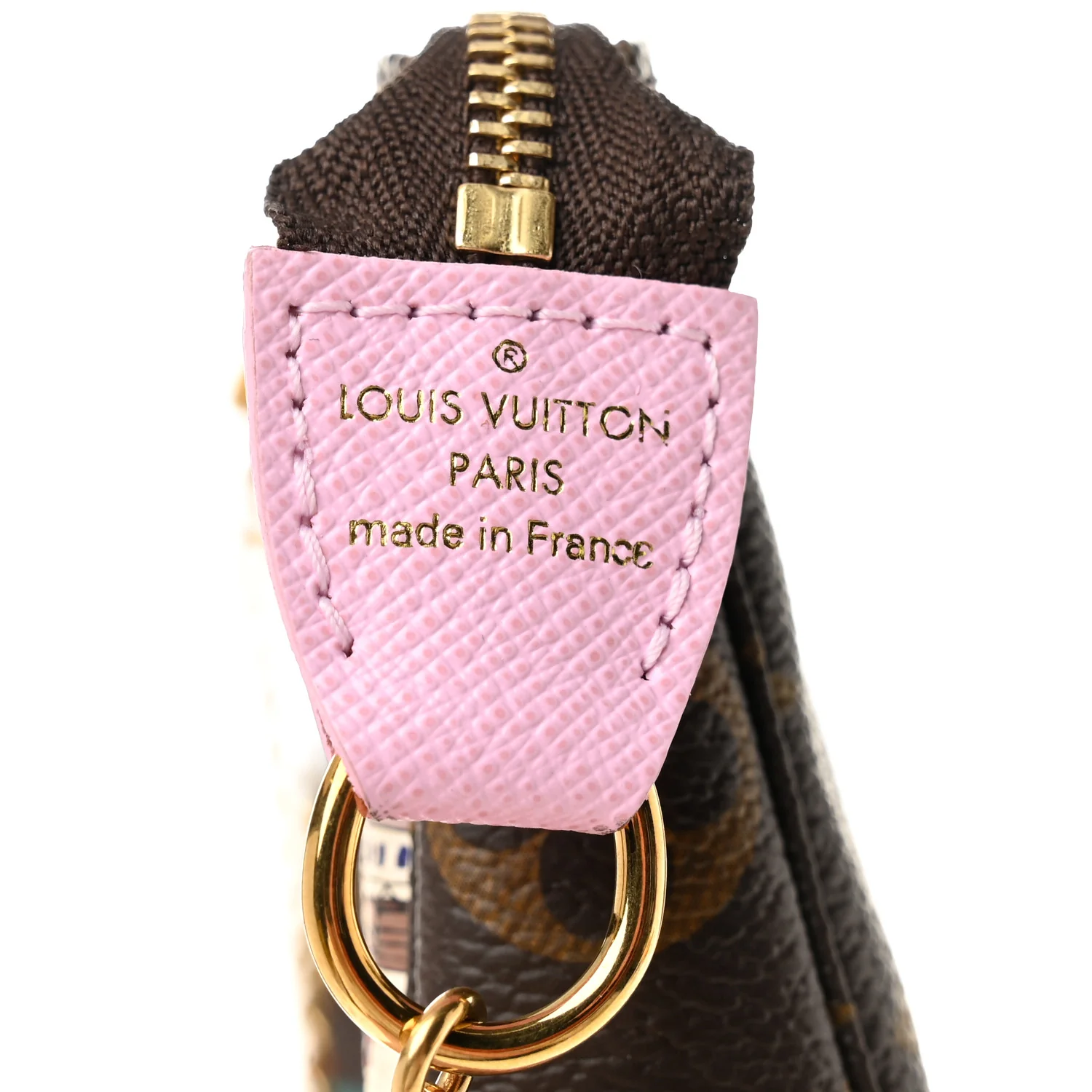Monogram 2016 Christmas Animation Mini Pochette Accessories Rose Ballerine - Image 6