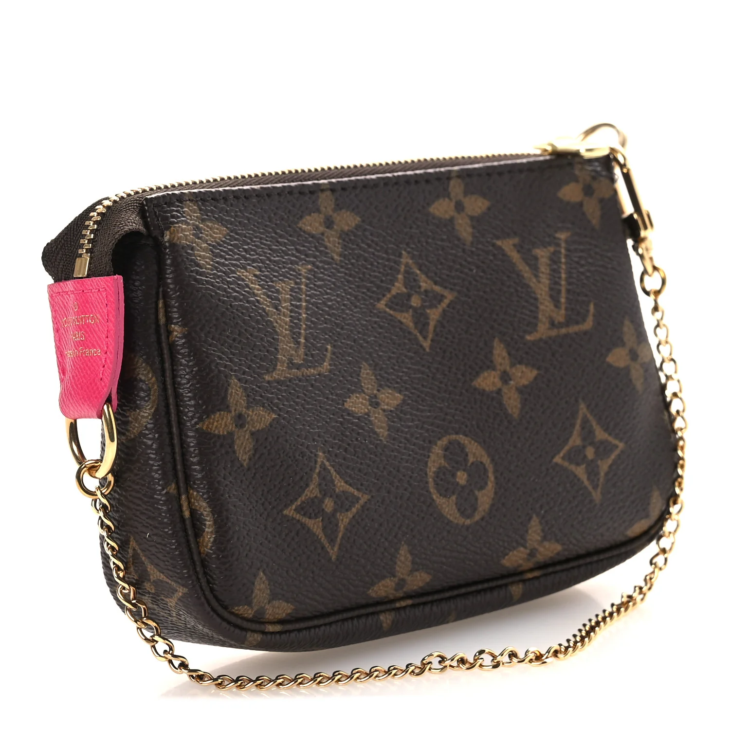 Monogram 2019 Christmas Animation Mini Courchevel Pochette Accessories Fuchsia - Image 3