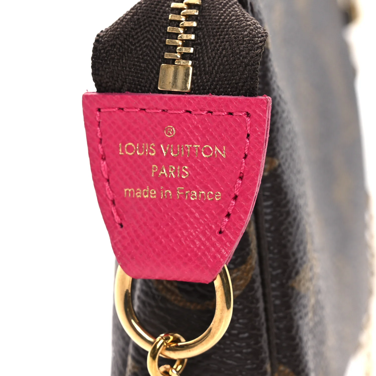 Monogram 2019 Christmas Animation Mini Courchevel Pochette Accessories Fuchsia - Image 6