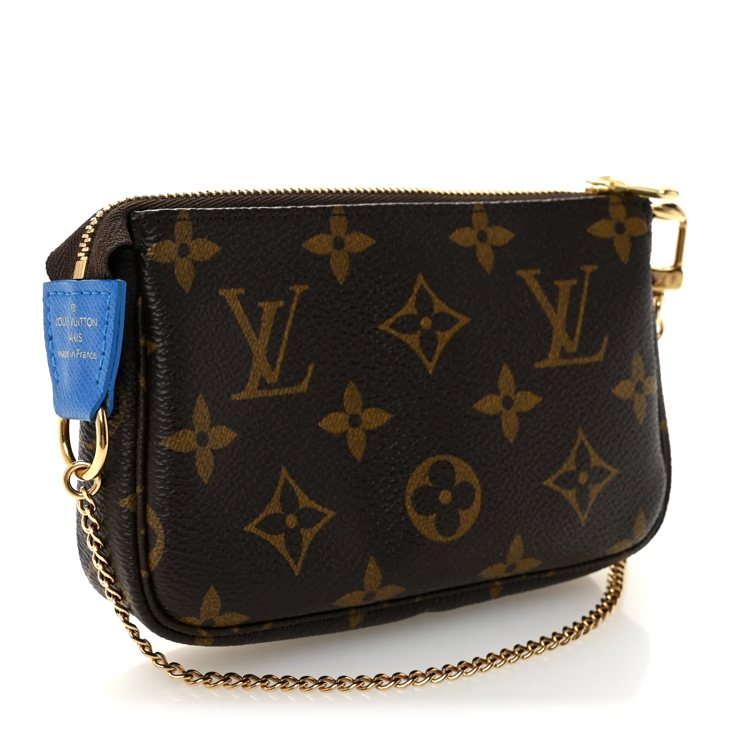 Monogram 2019 Christmas Animation Mini Venice Pochette Accessories Blue - Image 3