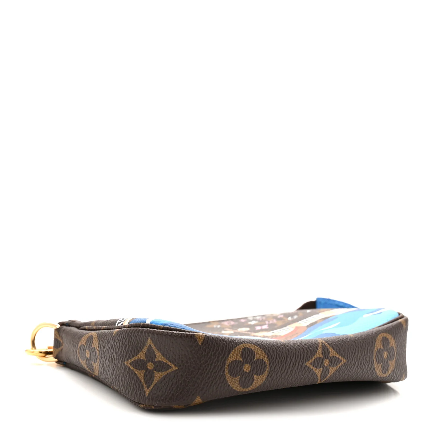 Monogram 2019 Christmas Animation Mini Venice Pochette Accessories Blue - Image 3