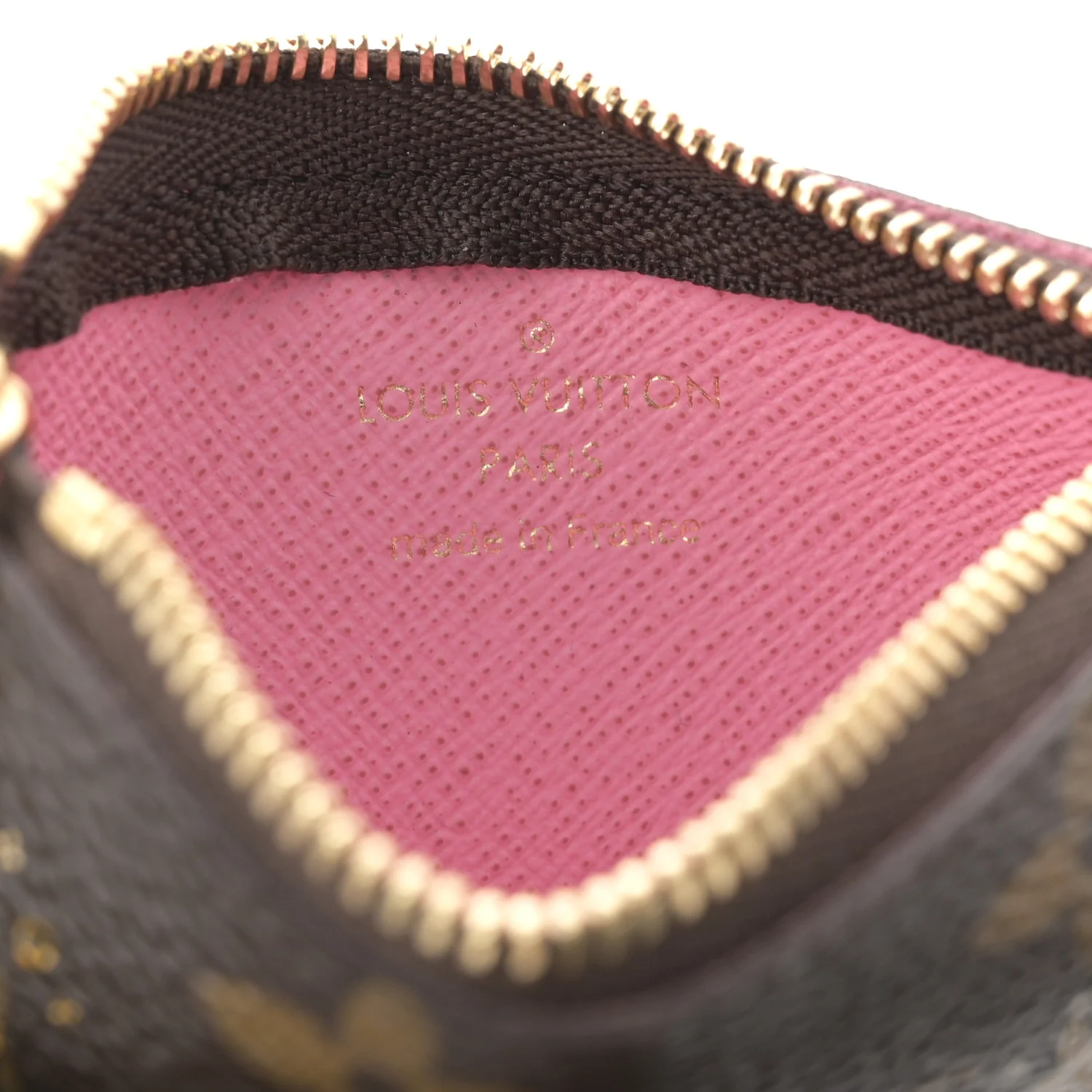 Monogram 2022 Christmas Animation Paris Key Pouch Pink - Image 6