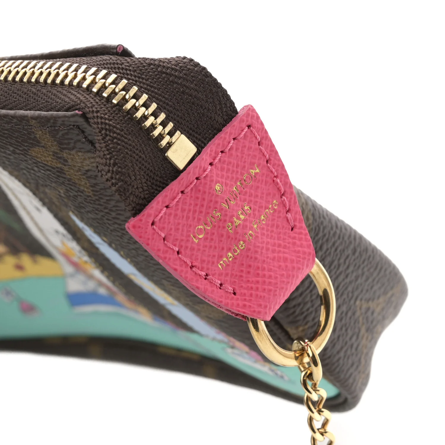 Monogram 2023 Christmas Animation Sailing Pochette Accessories Dragon Fruit Pink - Image 6