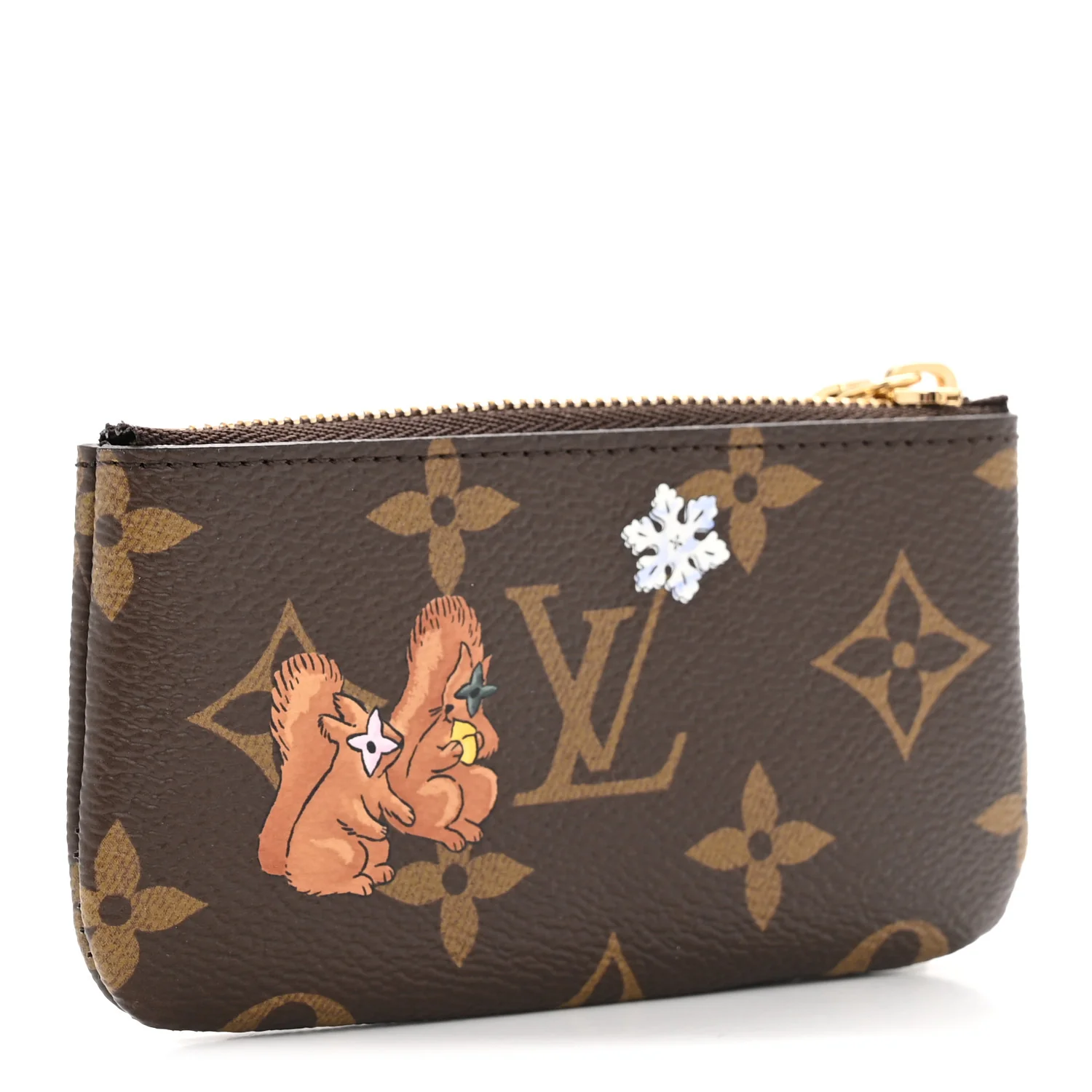 Monogram 2025 Christmas Animation Vivienne Paw Print Key Pouch Blue Frost - Image 5