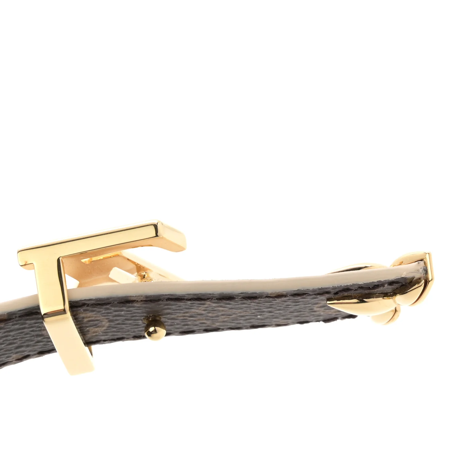 Monogram 20mm Pretty Reversible Belt 75 30 Beige - Image 7