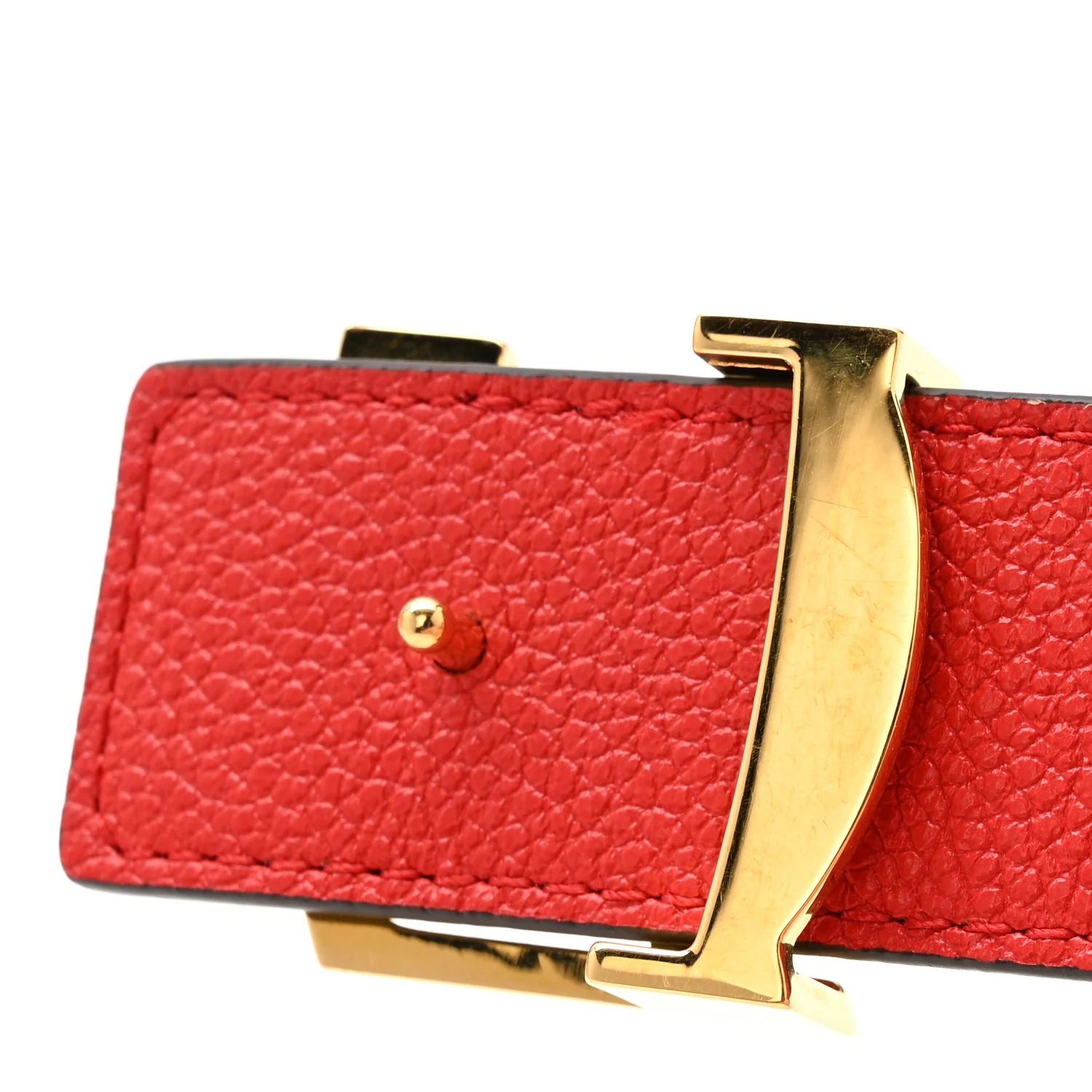 Monogram 30mm LV Initiales Reversible Belt 90 36 Coquelicot - Image 7