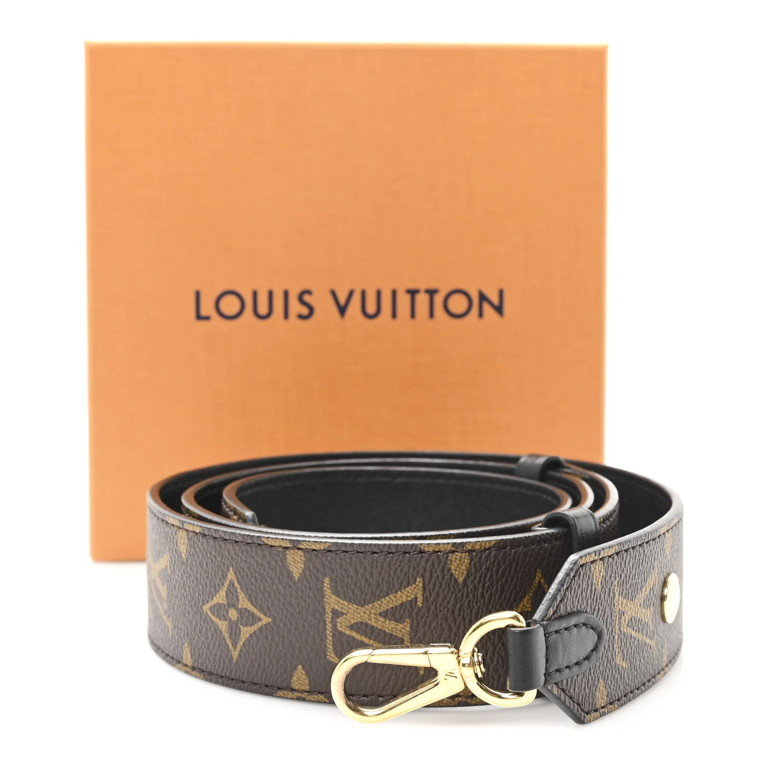 Monogram Adjustable Bandouliere Shoulder Strap Black - Image 5