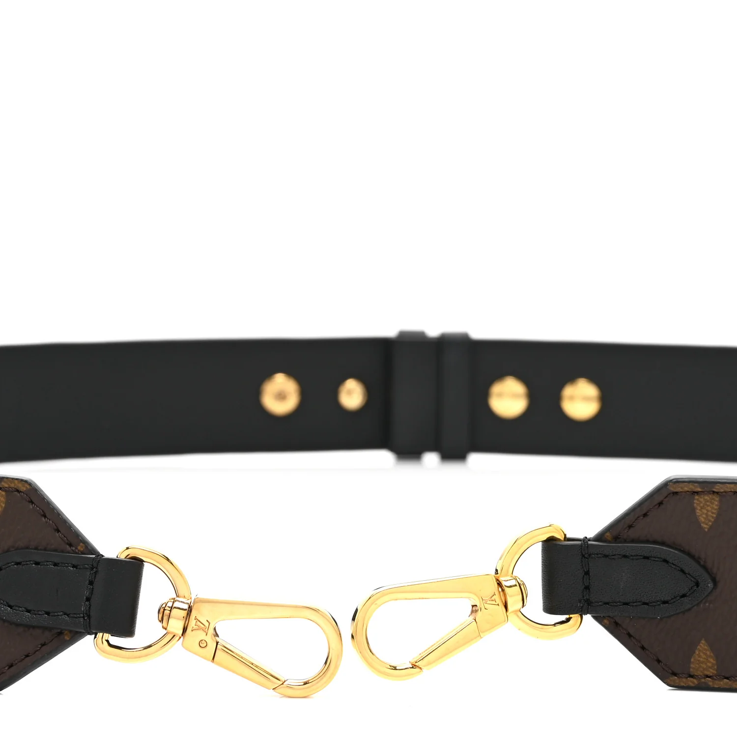 Monogram Adjustable Bandouliere Shoulder Strap Black - Image 3