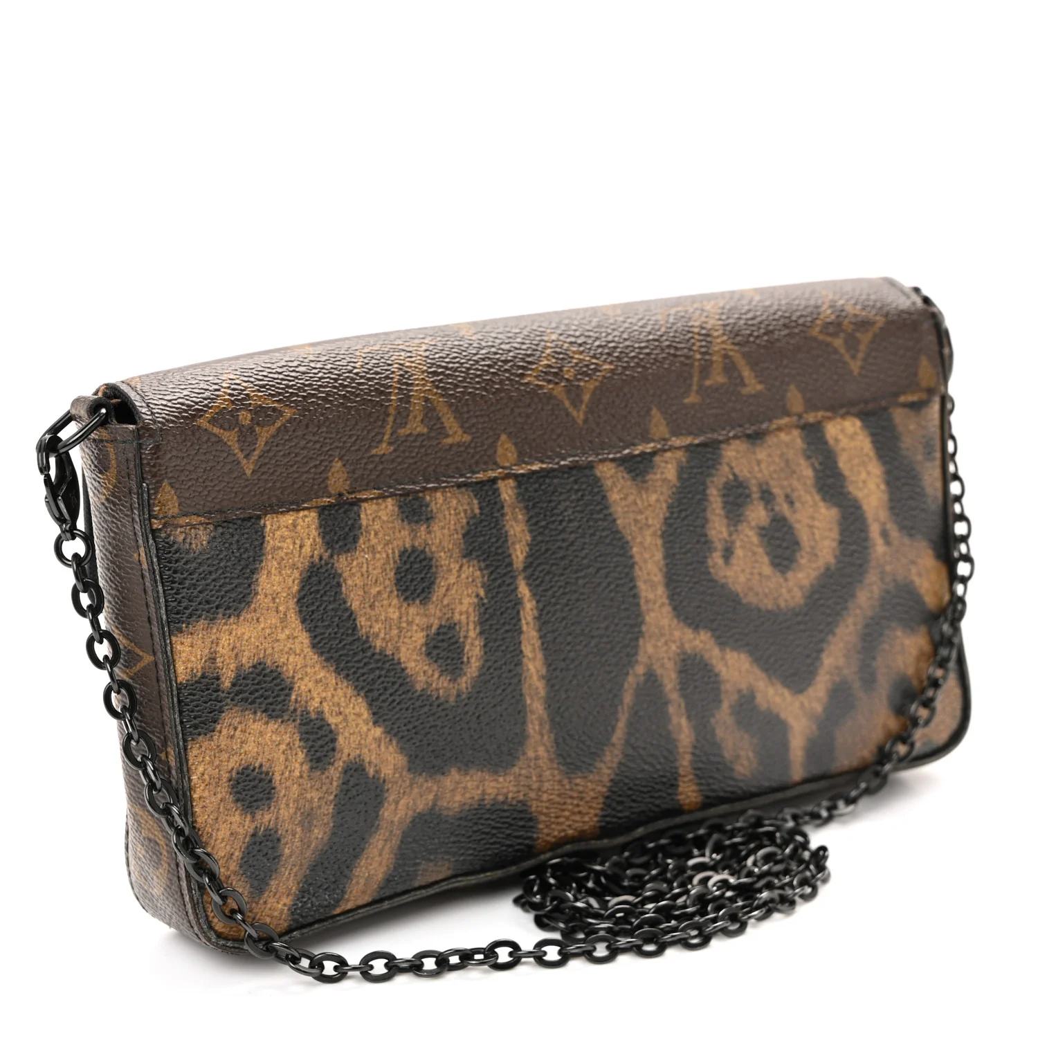 Monogram Animal Print Pochette Felicie Chain Wallet - Image 3