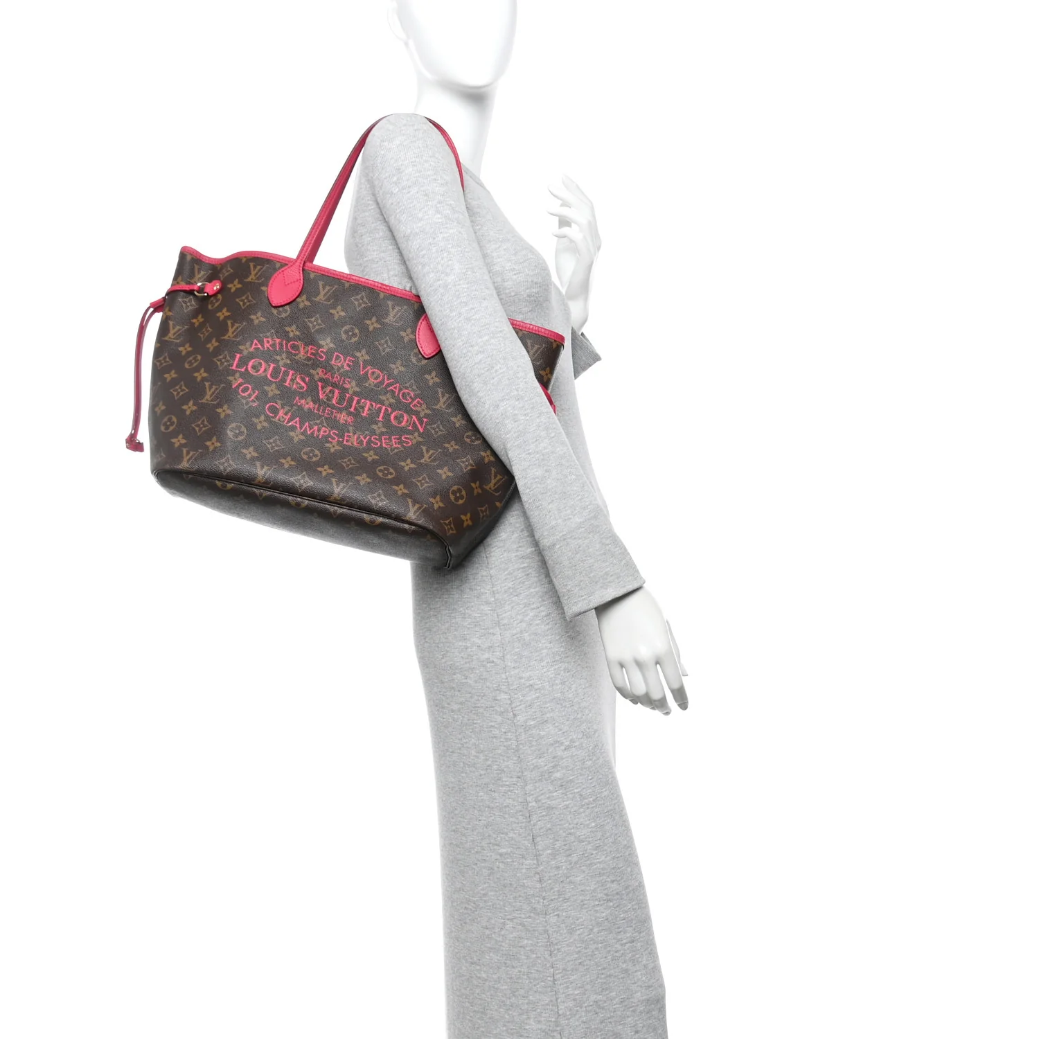 Monogram Articles de Voyage Ikat Neverfull MM Rose Indien - Image 2