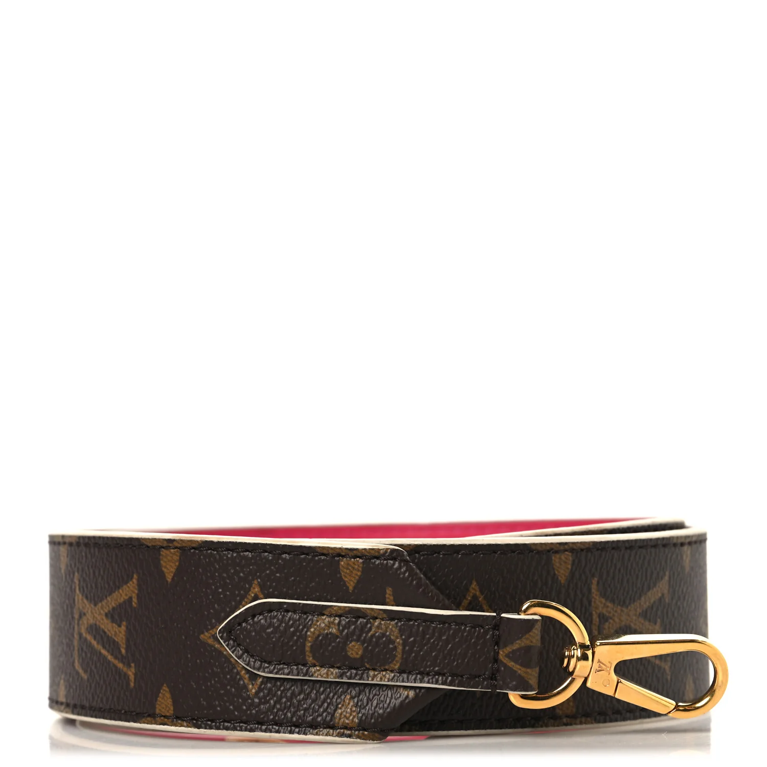 Monogram Bandouliere Shoulder Strap Hot Pink
