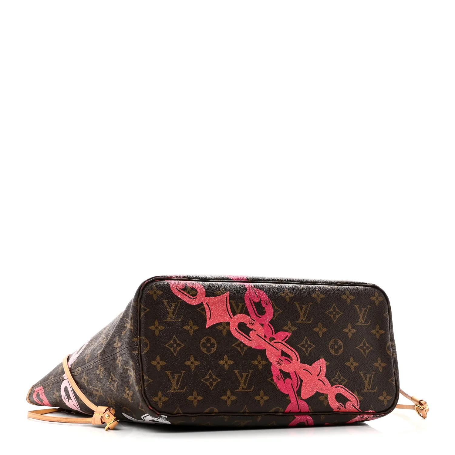 Monogram Bay Neverfull MM Rose Ballerine Poppy - Image 4