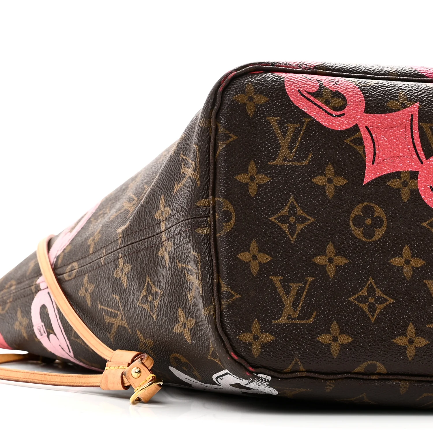 Monogram Bay Neverfull MM Rose Ballerine Poppy - Image 9
