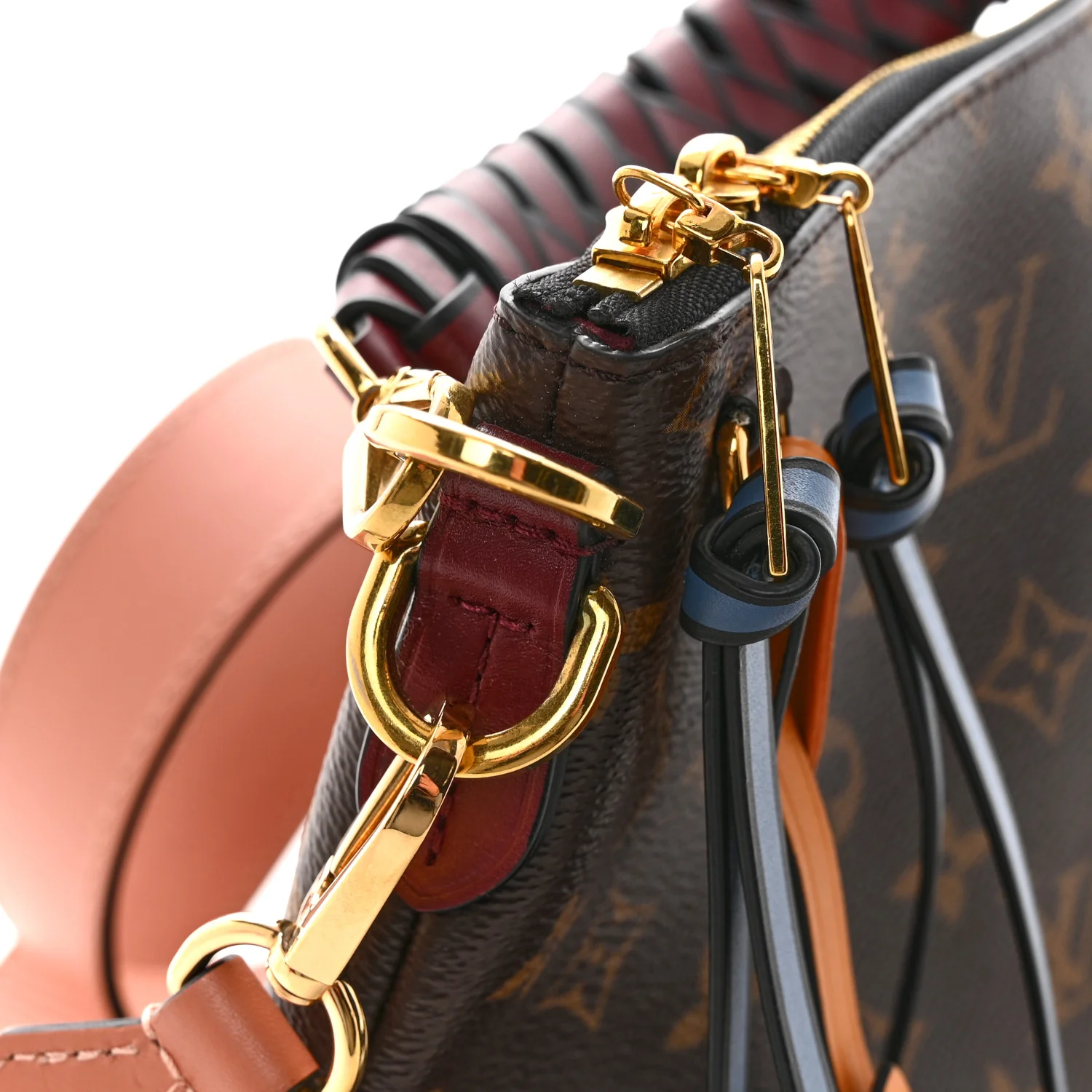 Monogram Beaubourg Hobo Mini Bordeaux Red Peach Safran Blue Jean Blue - Image 14