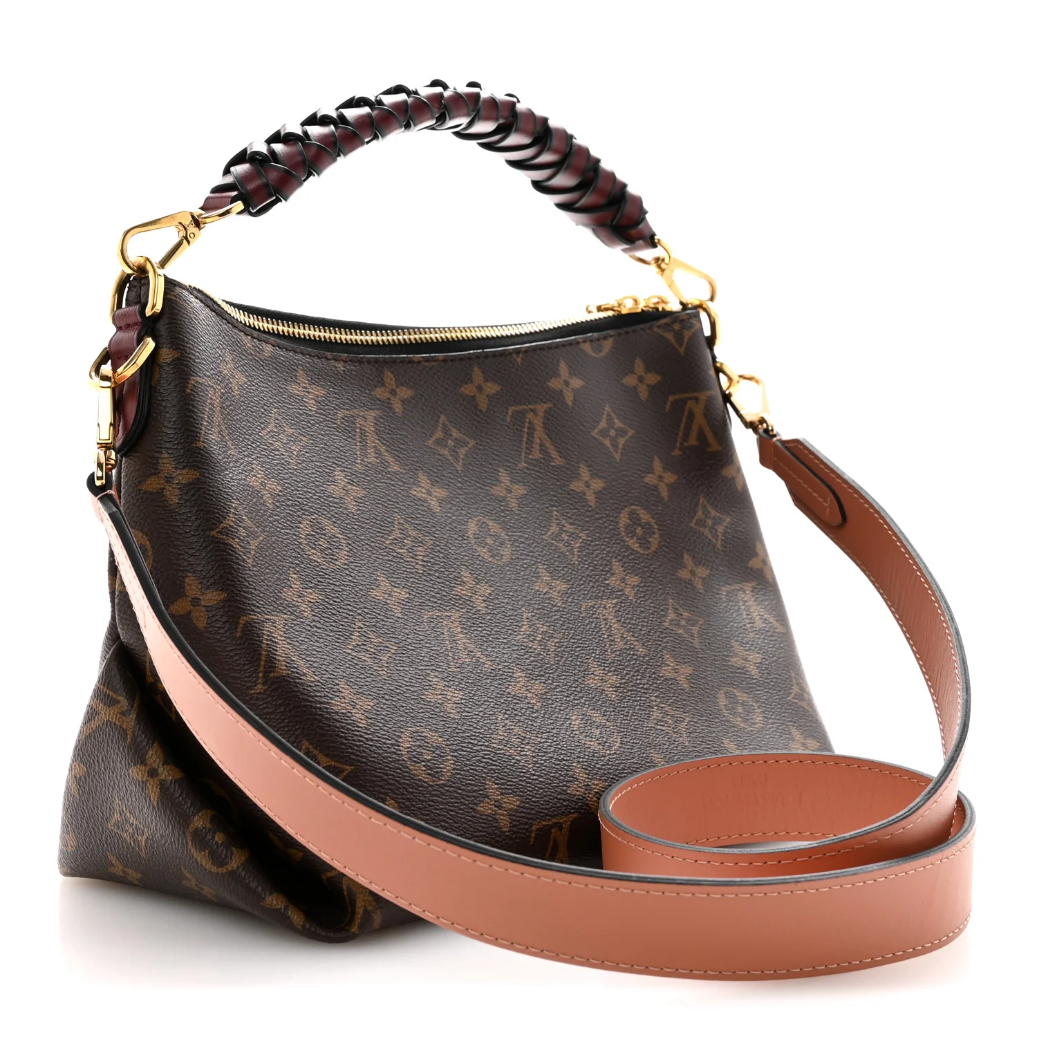 Monogram Beaubourg Hobo Mini Bordeaux Red Peach Safran Blue Jean Blue - Image 3