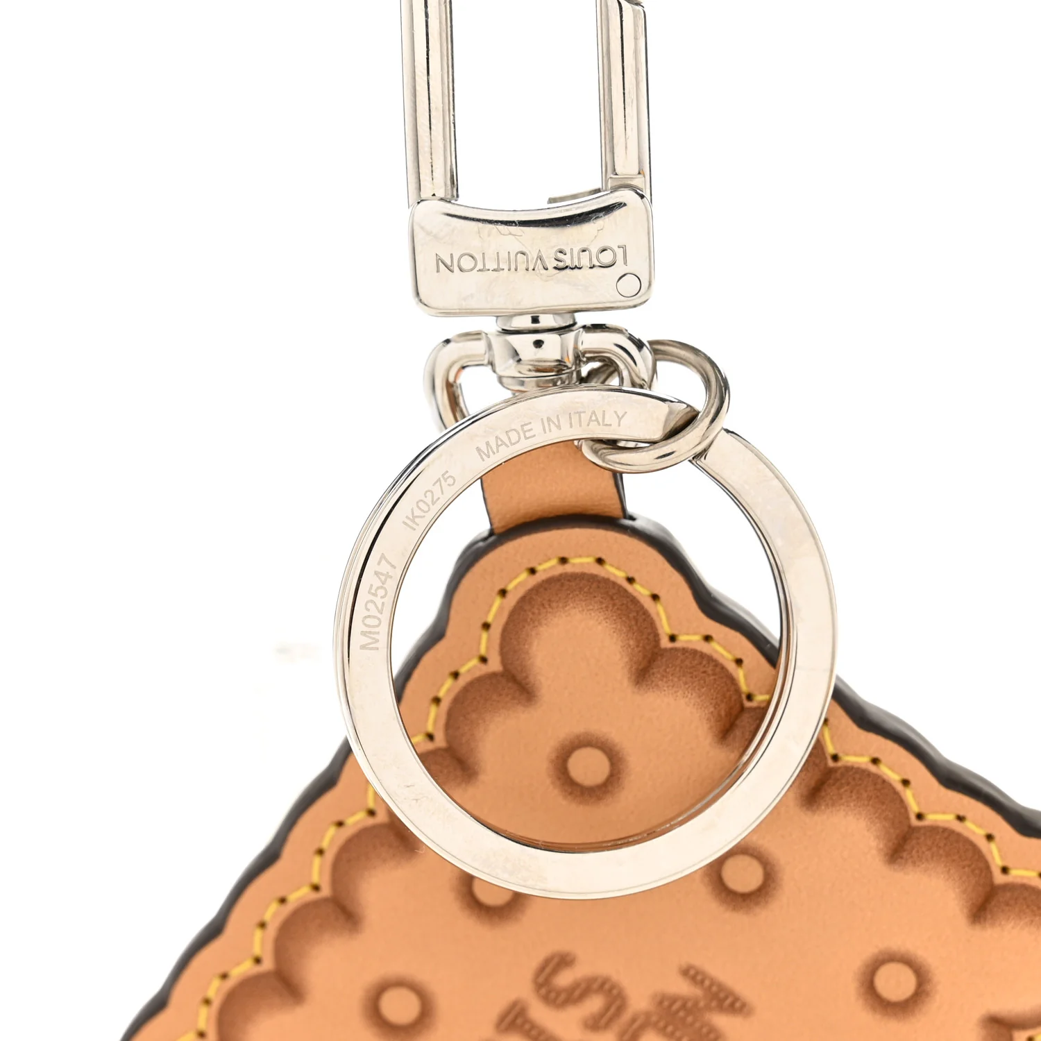 Monogram Biscuit Key Holder Bag Charm - Image 4