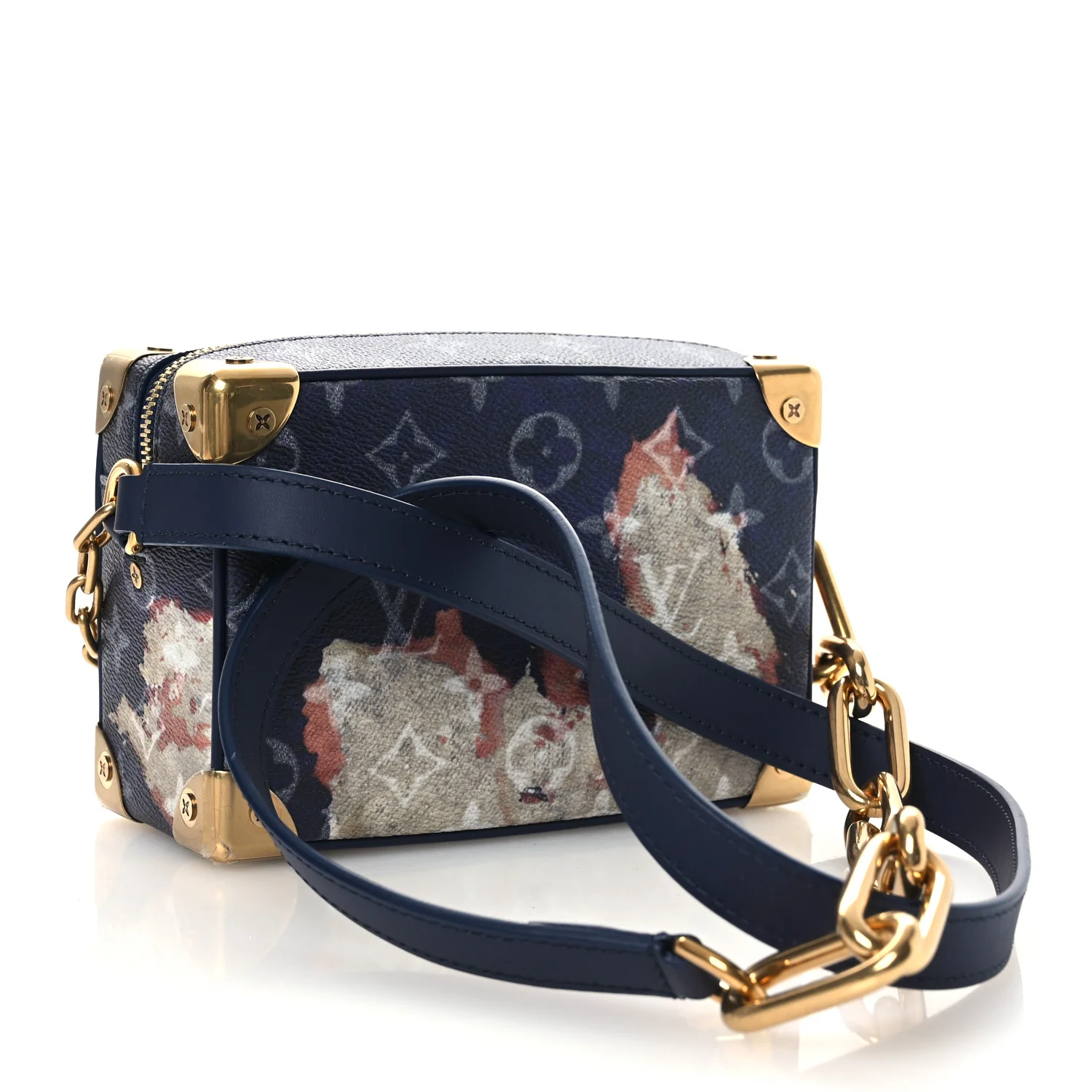 Monogram Bleach Mini Soft Trunk Ink Blue - Image 3