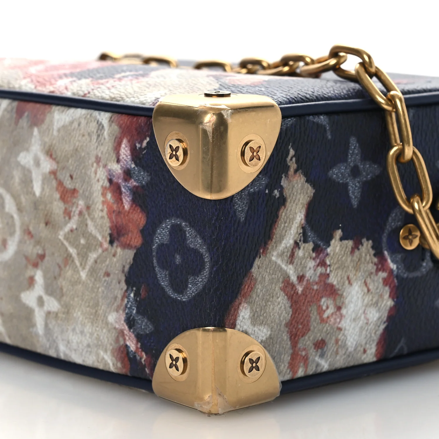 Monogram Bleach Mini Soft Trunk Ink Blue - Image 9