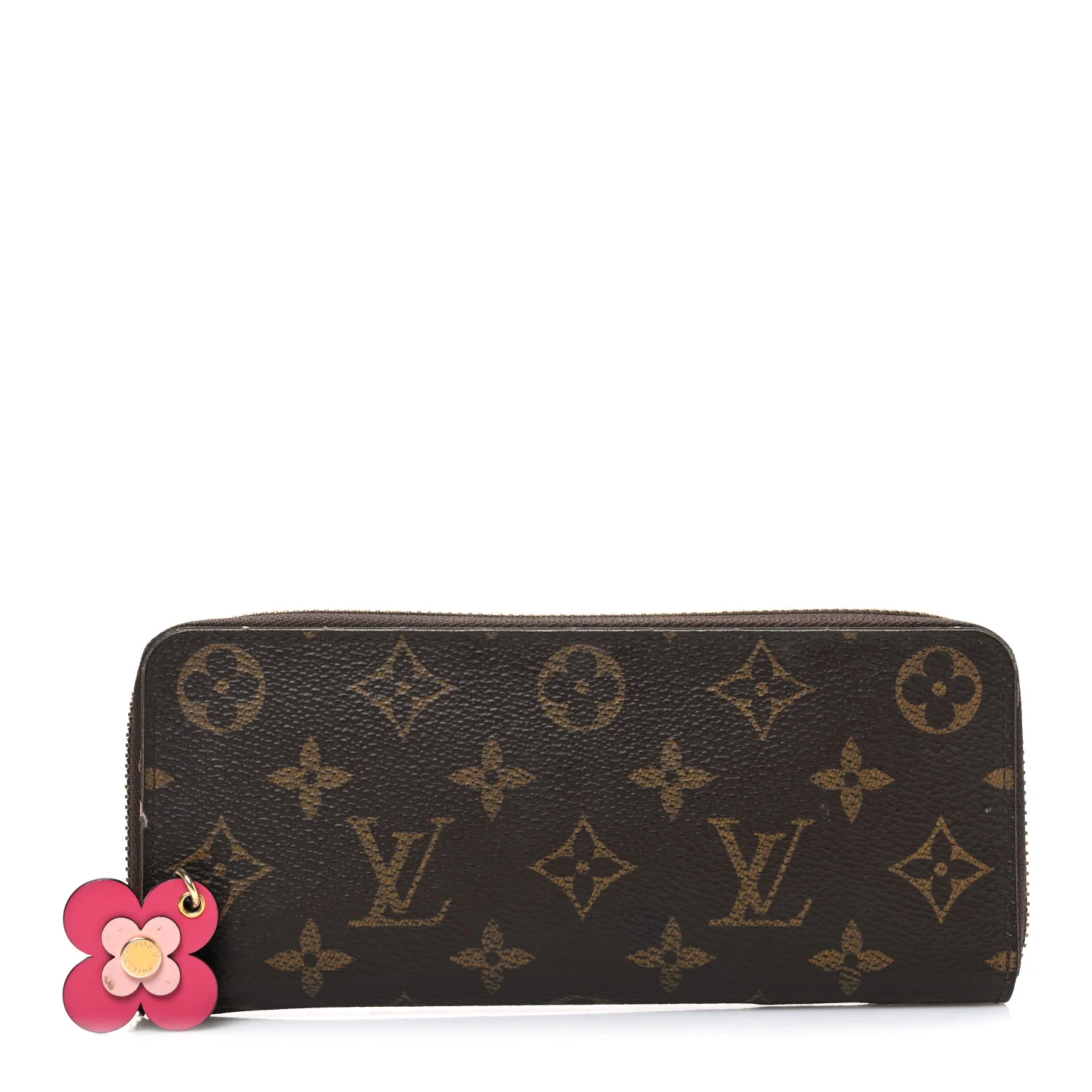 Monogram Bloom Flower Clemence Wallet Fuchsia