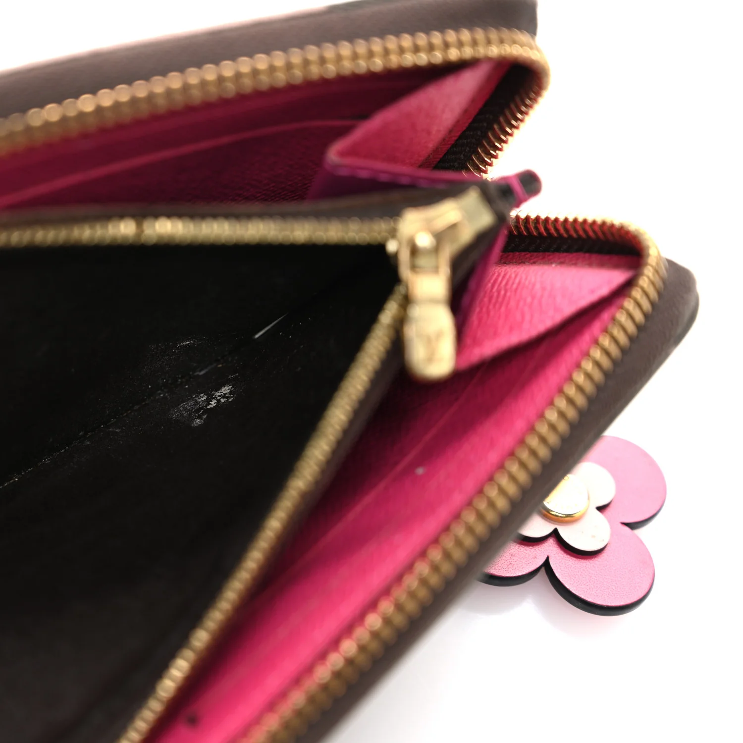 Monogram Bloom Flower Clemence Wallet Fuchsia - Image 8