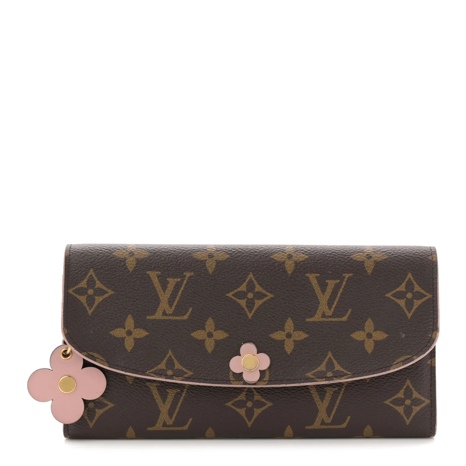 Monogram Bloom Flower Emilie Wallet Fuchsia