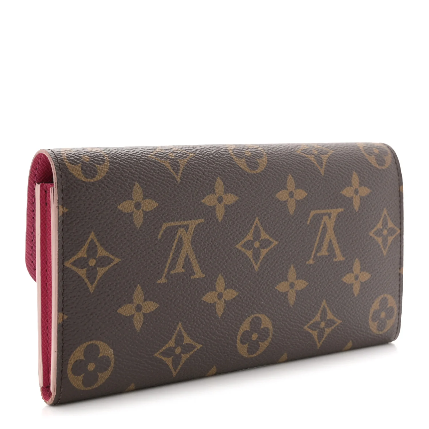 Monogram Bloom Flower Emilie Wallet Fuchsia - Image 3
