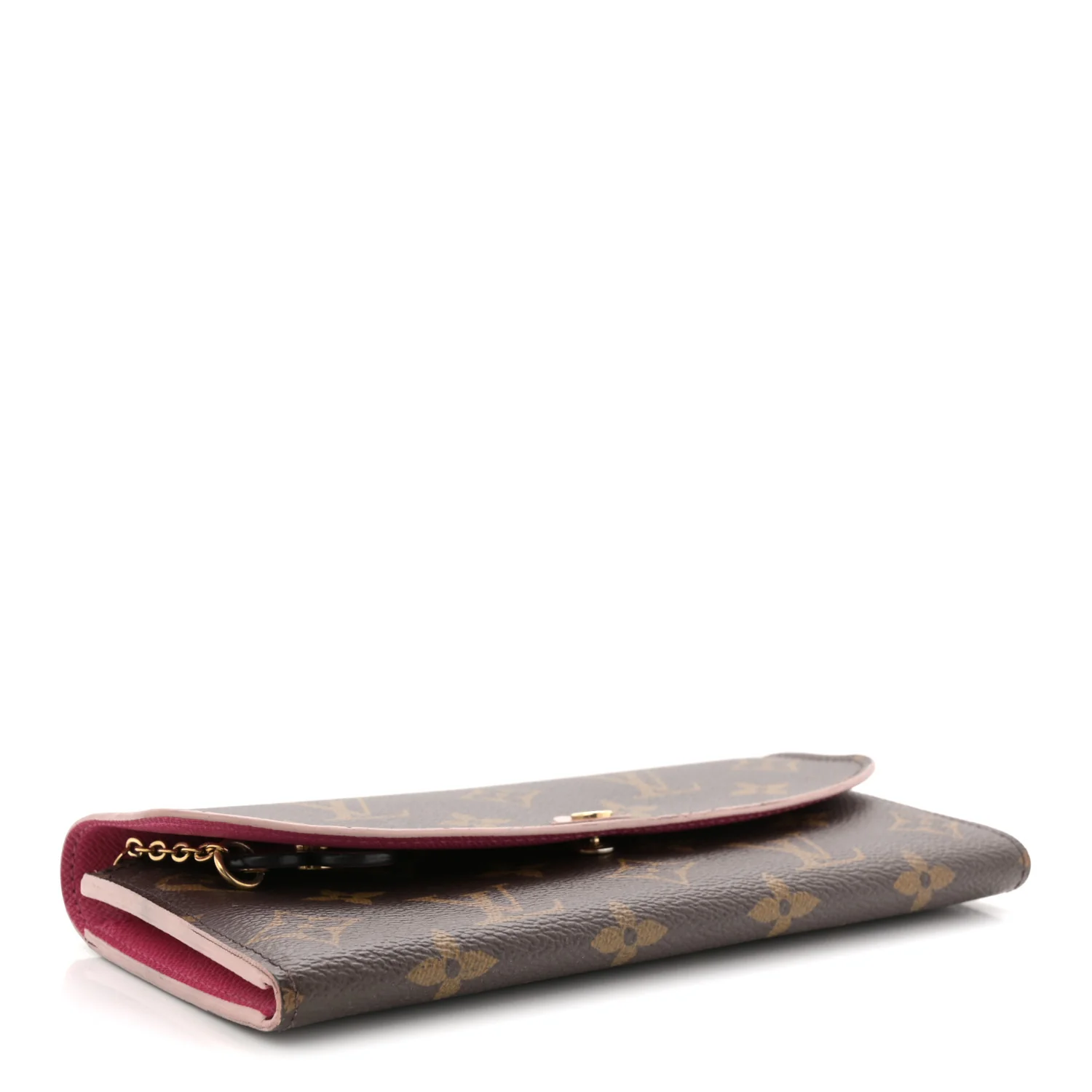 Monogram Bloom Flower Emilie Wallet Fuchsia - Image 4