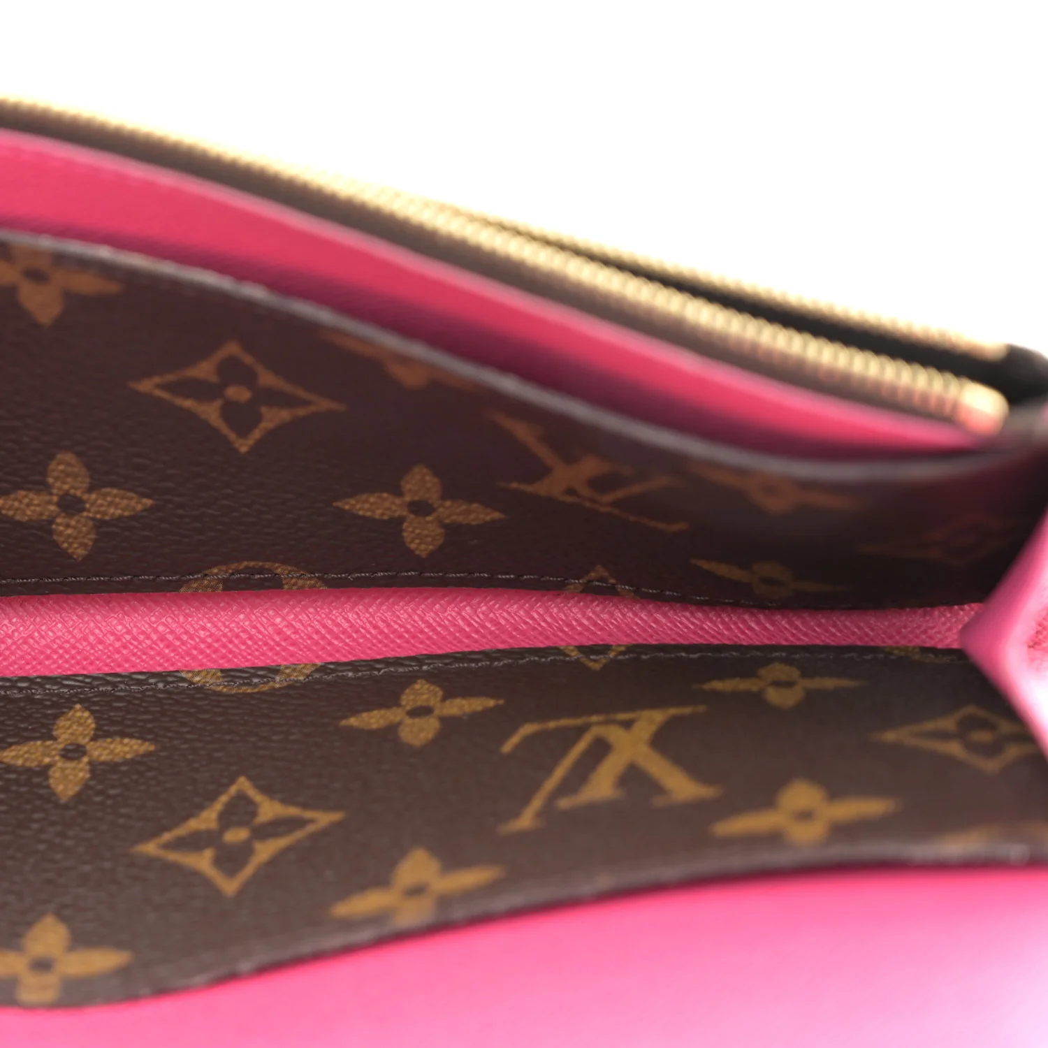 Monogram Bloom Flower Emilie Wallet Fuchsia - Image 5