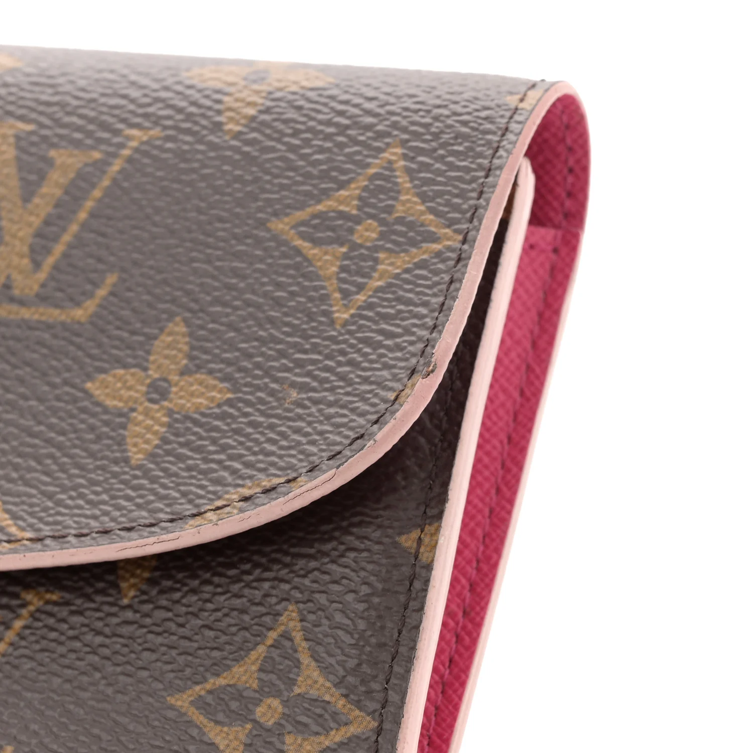 Monogram Bloom Flower Emilie Wallet Fuchsia - Image 8