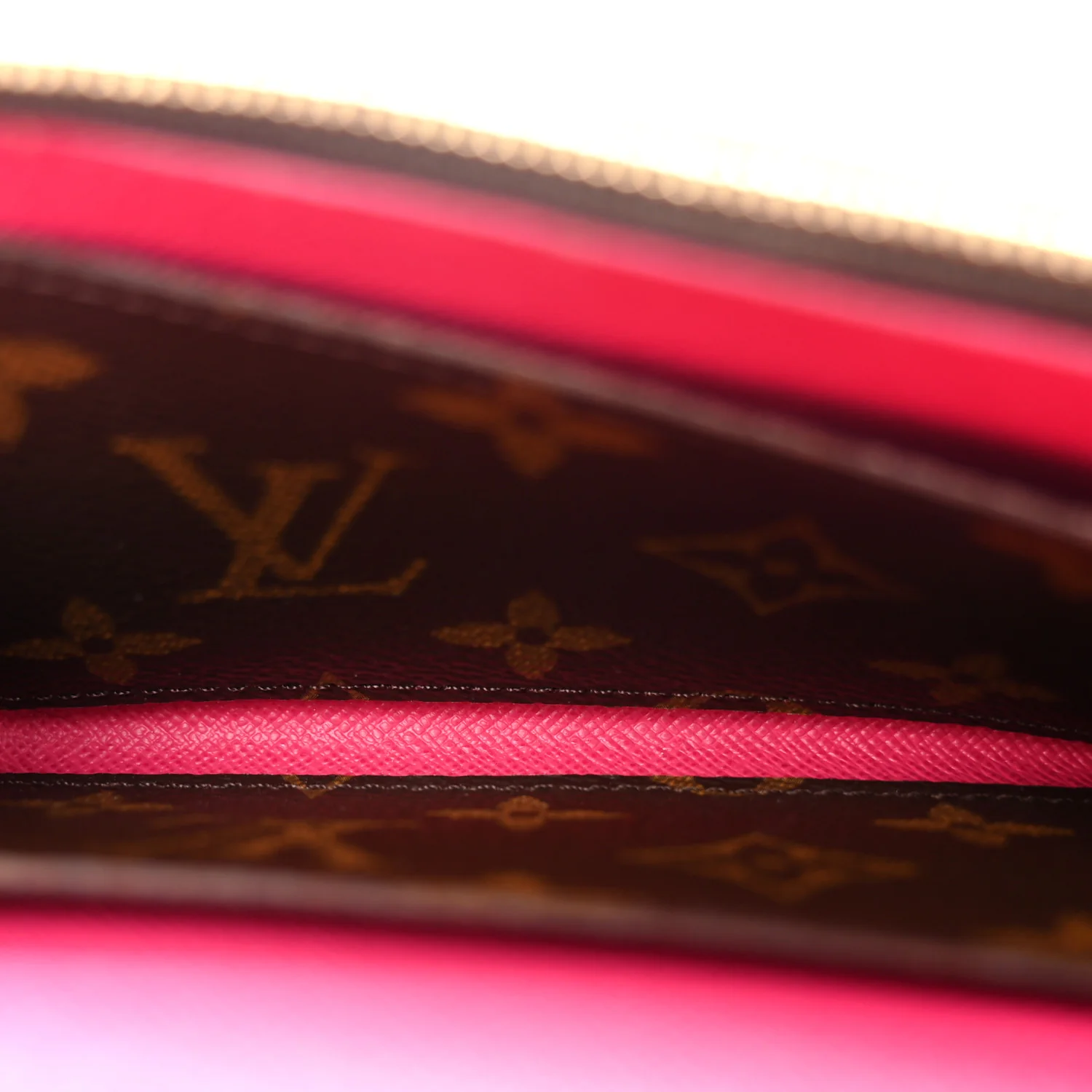 Monogram Bloom Flower Emilie Wallet Fuchsia - Image 5