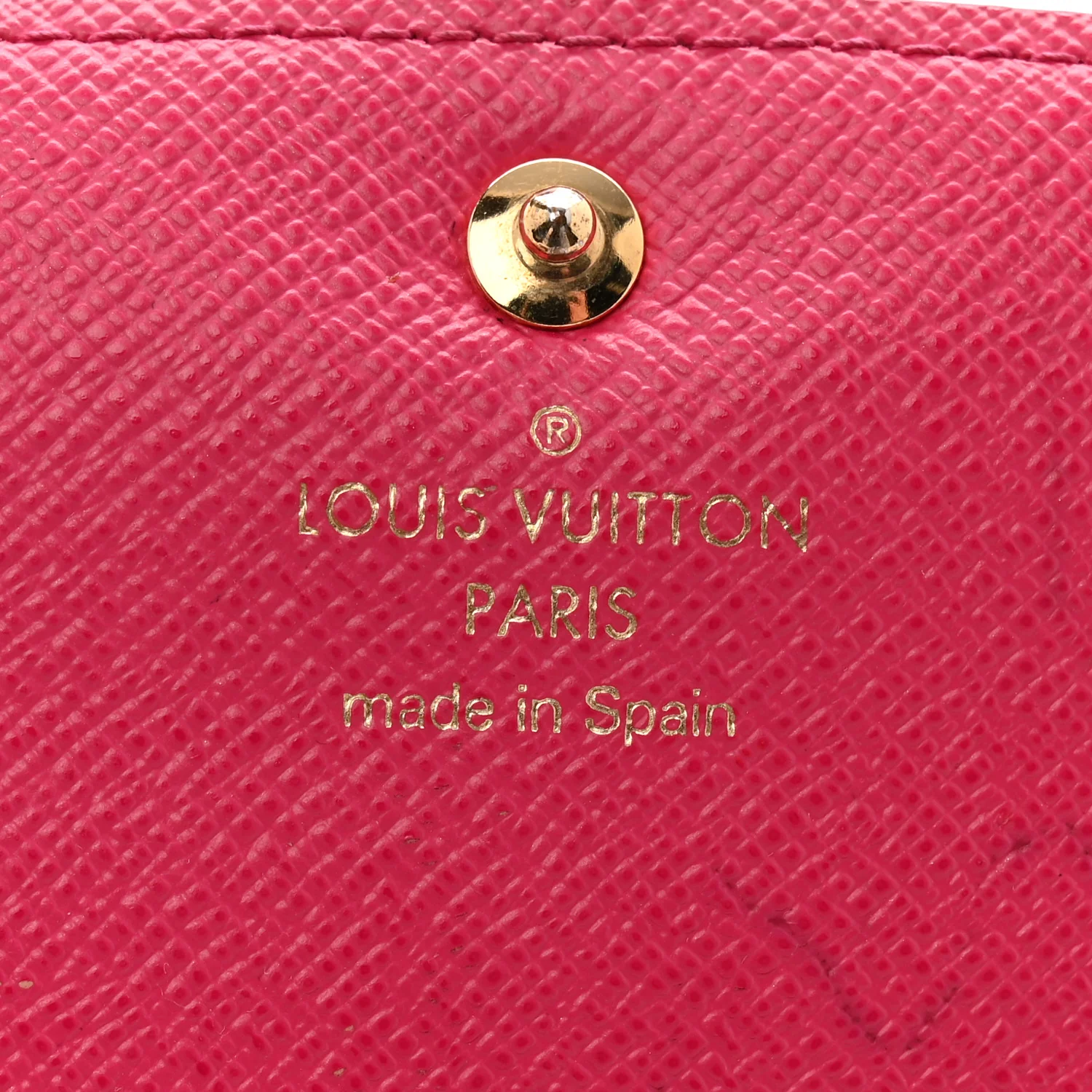 Monogram Bloom Flower Emilie Wallet Fuchsia - Image 6
