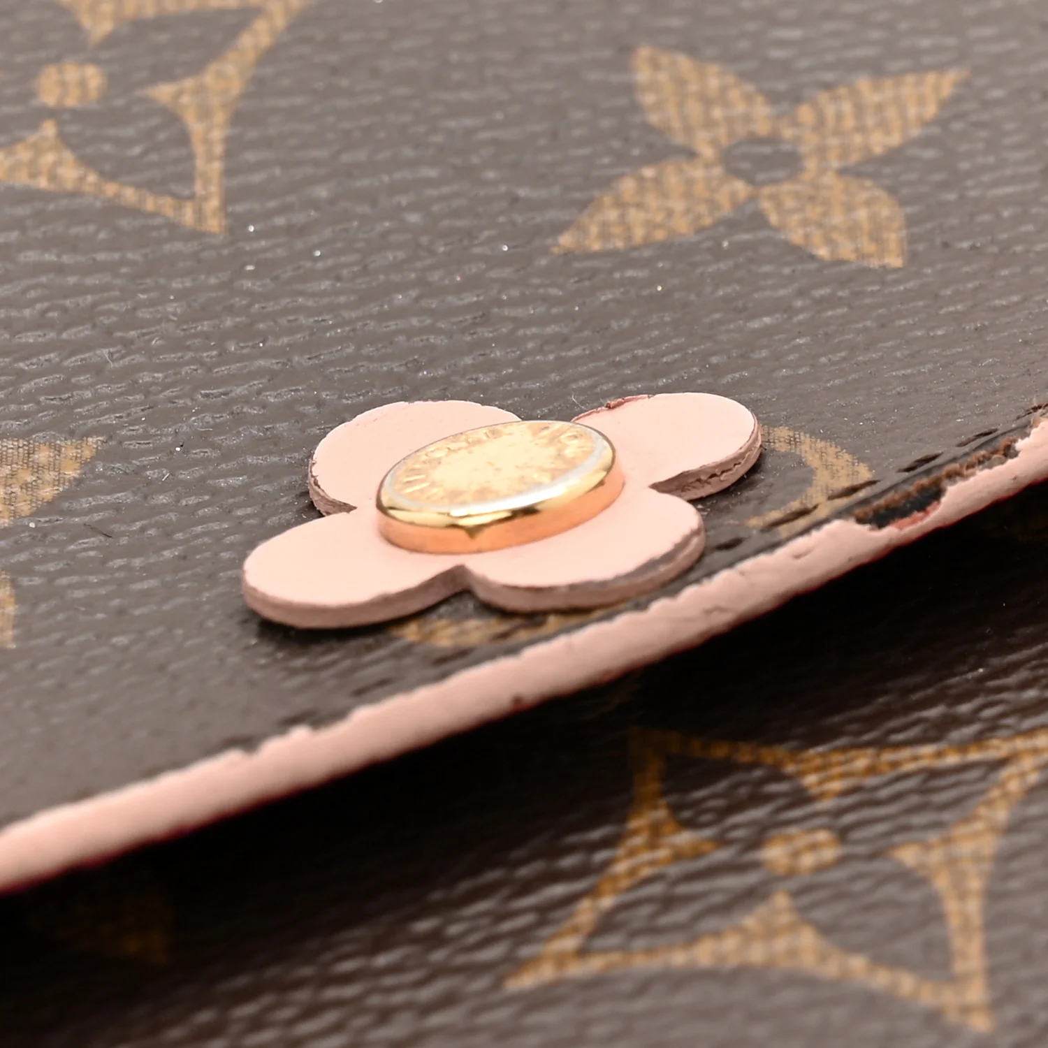 Monogram Bloom Flower Emilie Wallet Fuchsia - Image 9