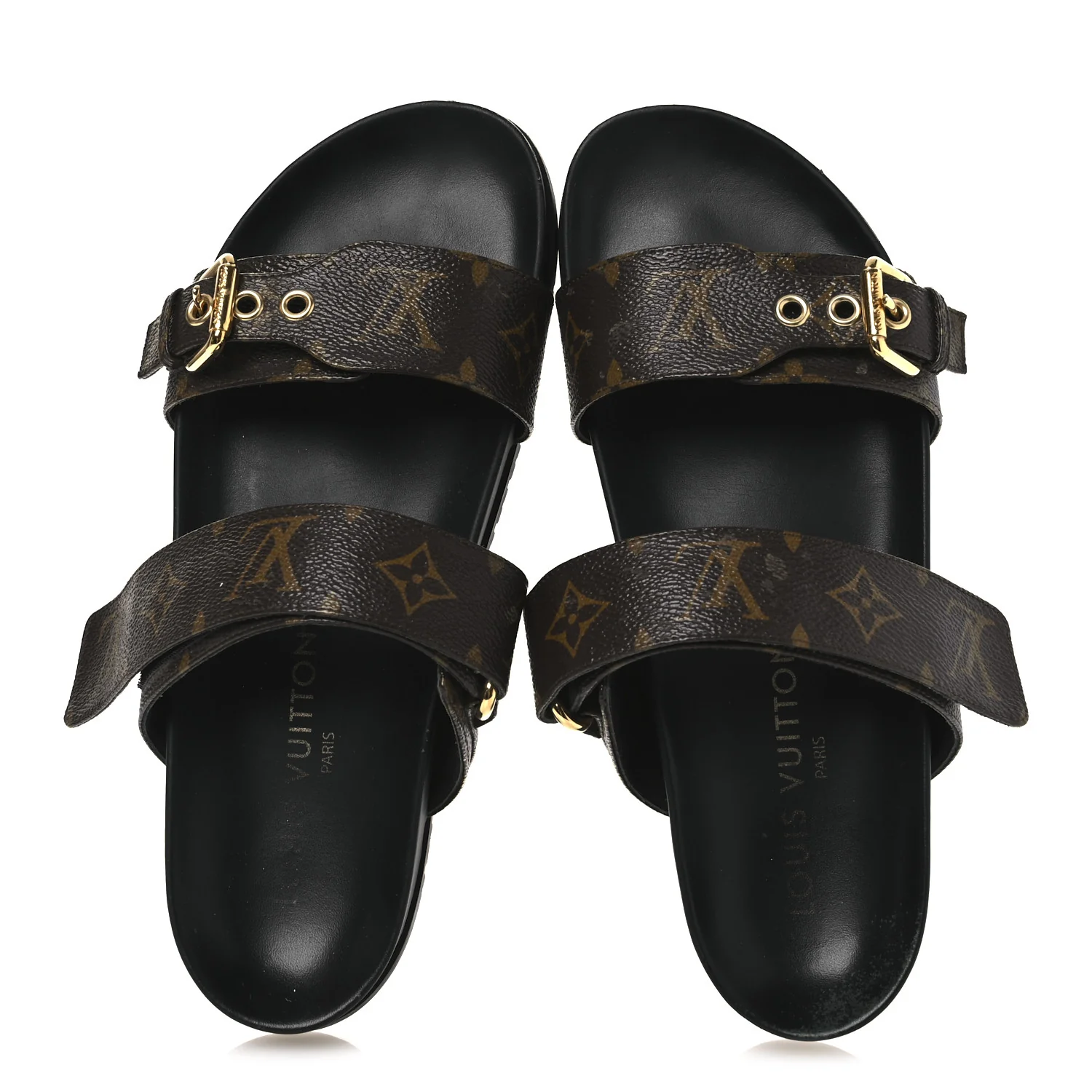 Monogram Bom Dia Mule Sandals 39 Black - Image 2