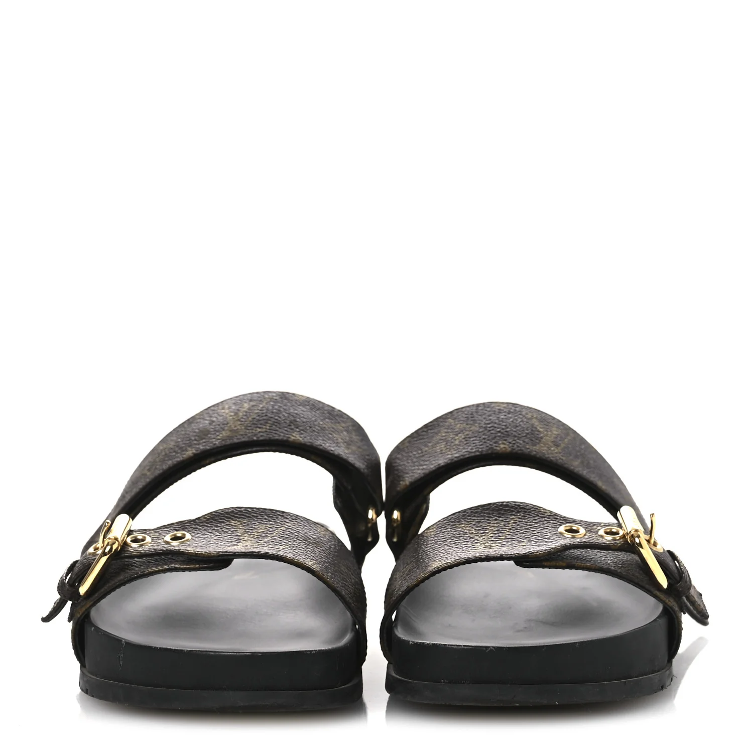 Monogram Bom Dia Mule Sandals 39 Black - Image 3