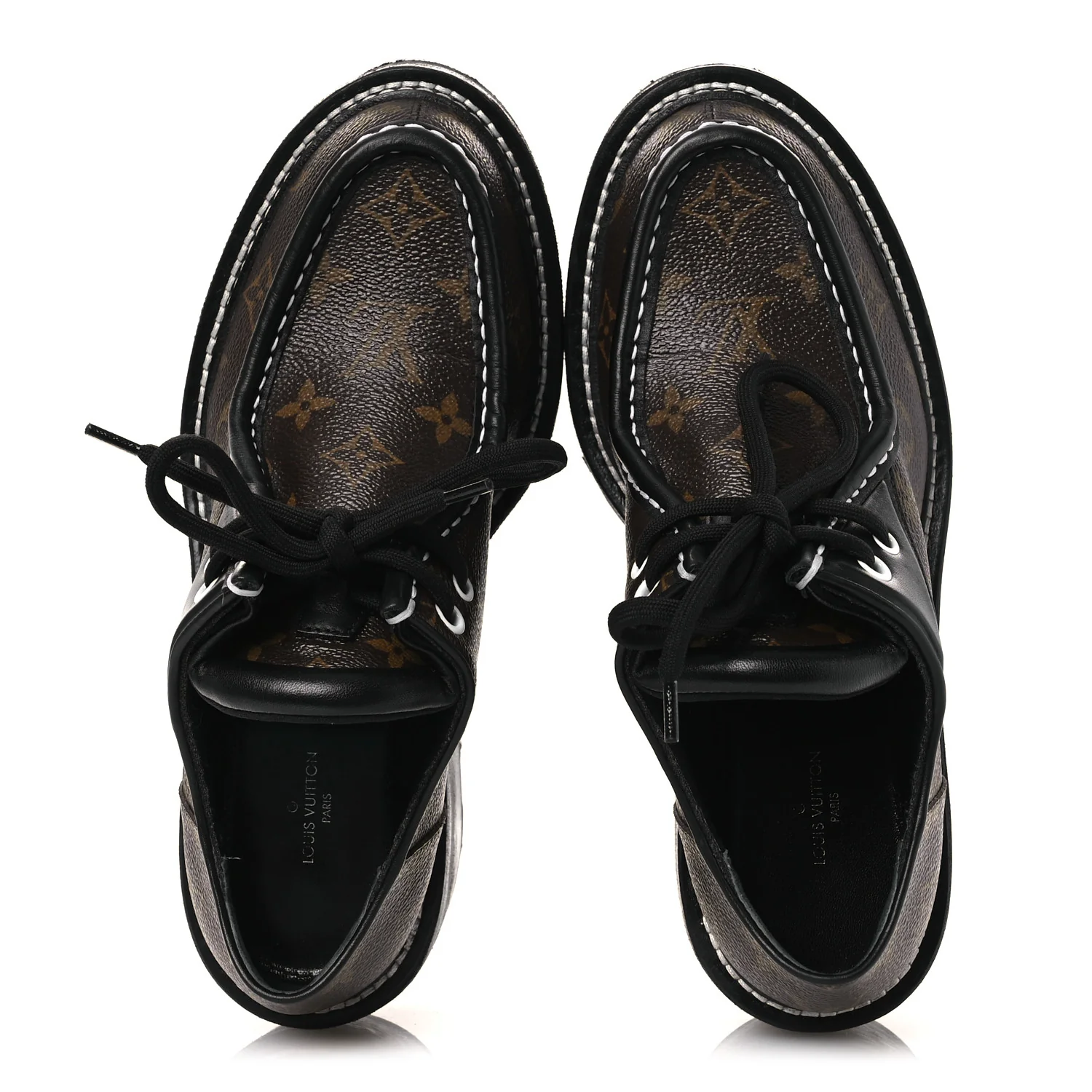 Monogram Calfskin Beaubourg Platform Derby Shoes Brown - Image 2