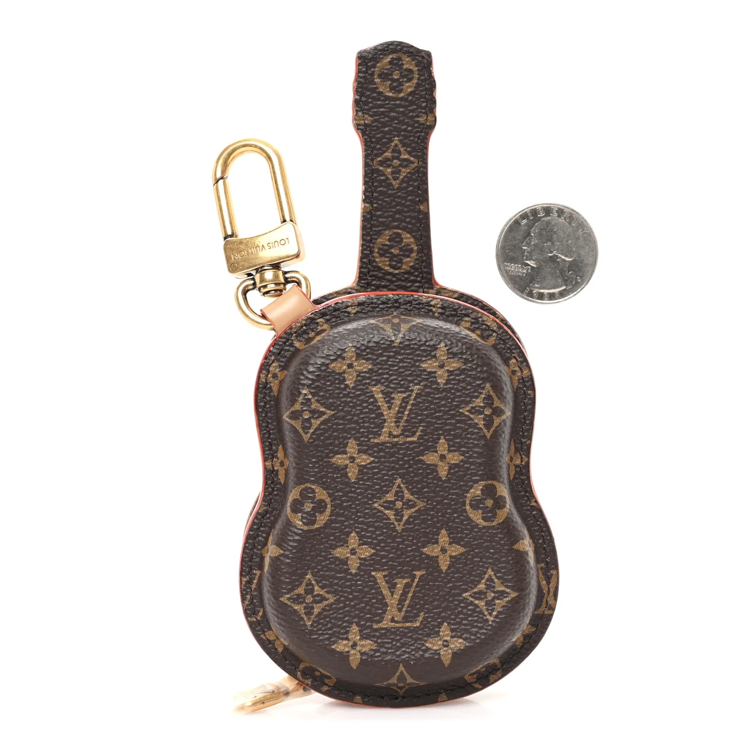 Monogram Calfskin Guitar Pouch Charm Bag Charm - Image 2