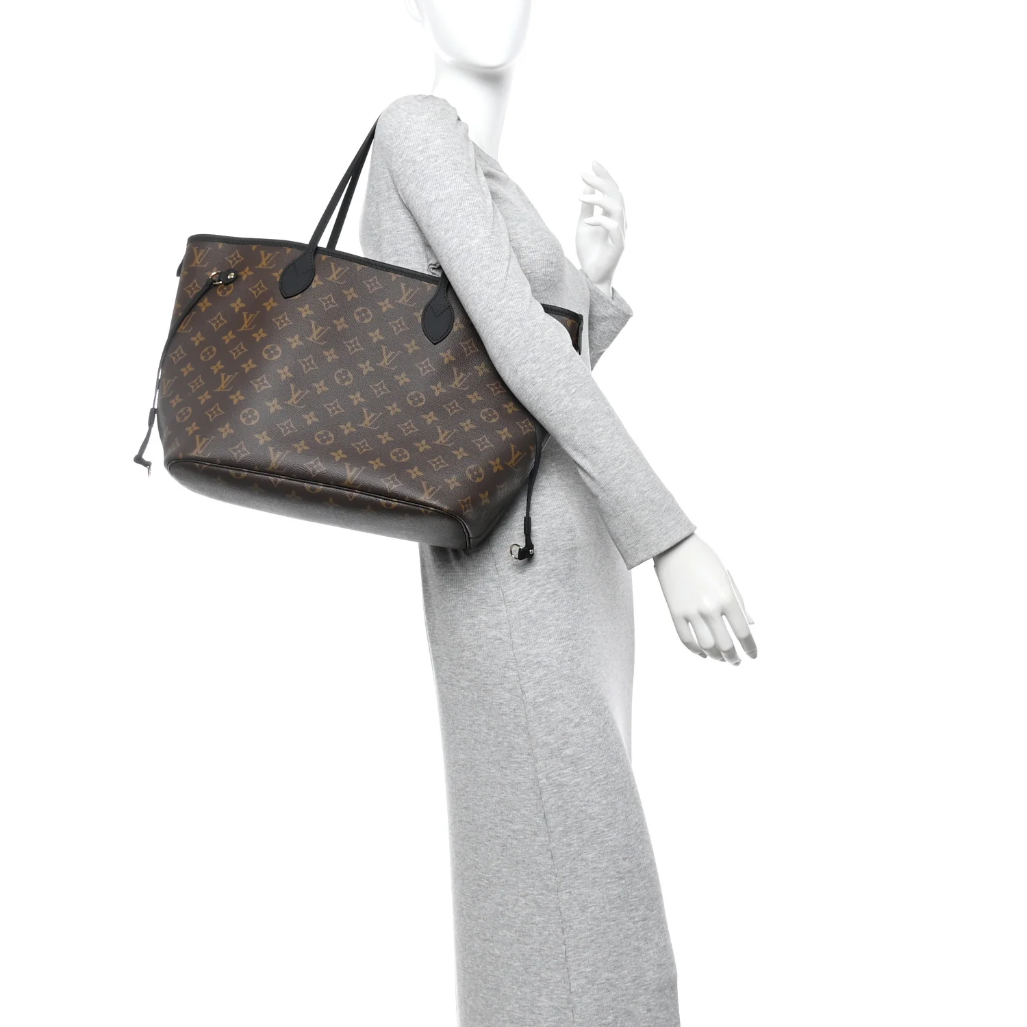 Monogram Calfskin Neo Neverfull Inside Out MM Black - Image 2