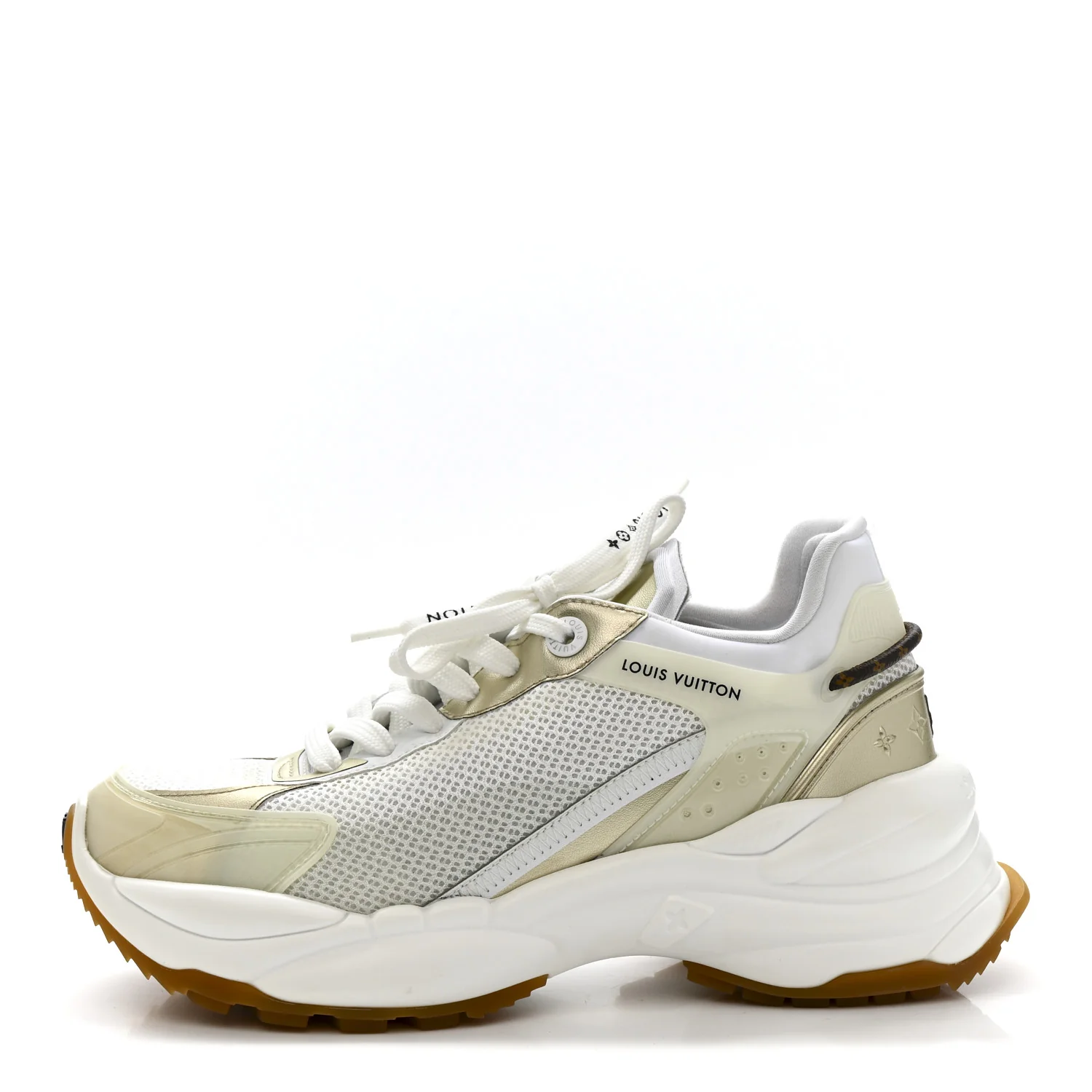 Monogram Calfskin Run 55 Sneakers 38 White