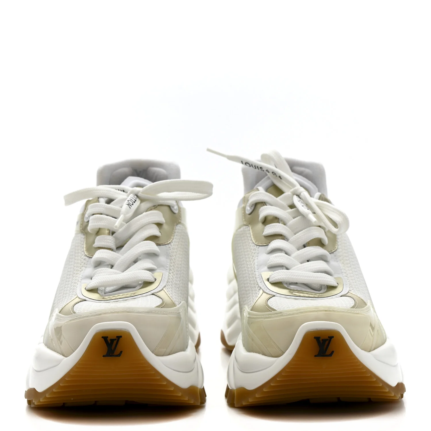 Monogram Calfskin Run 55 Sneakers 38 White - Image 3