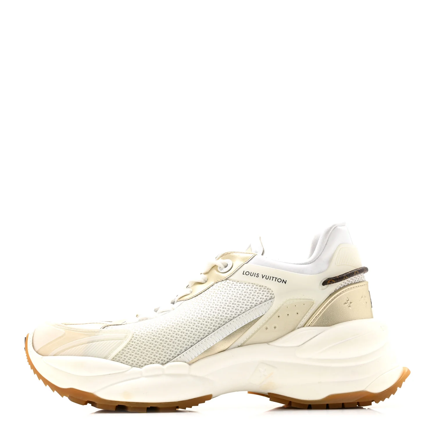 Monogram Calfskin Run 55 Sneakers 40 White