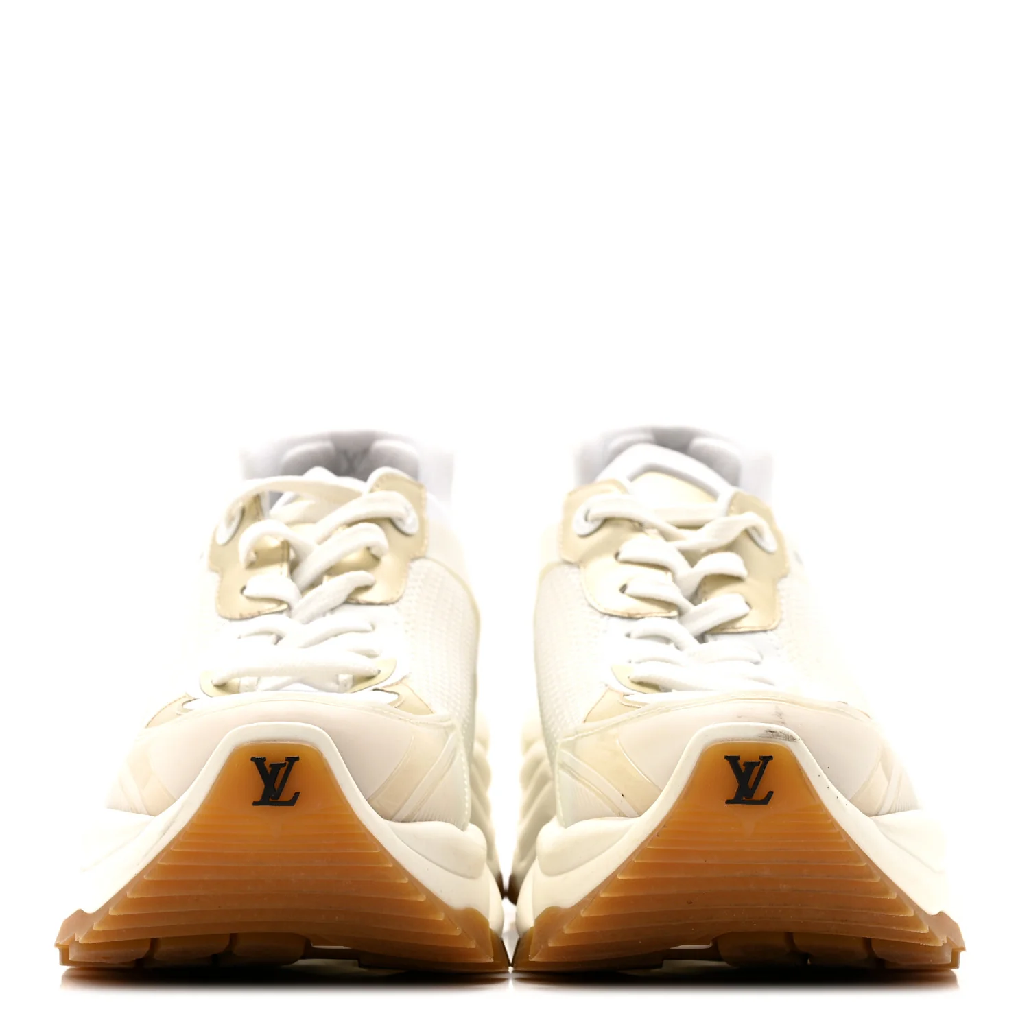 Monogram Calfskin Run 55 Sneakers 40 White - Image 3