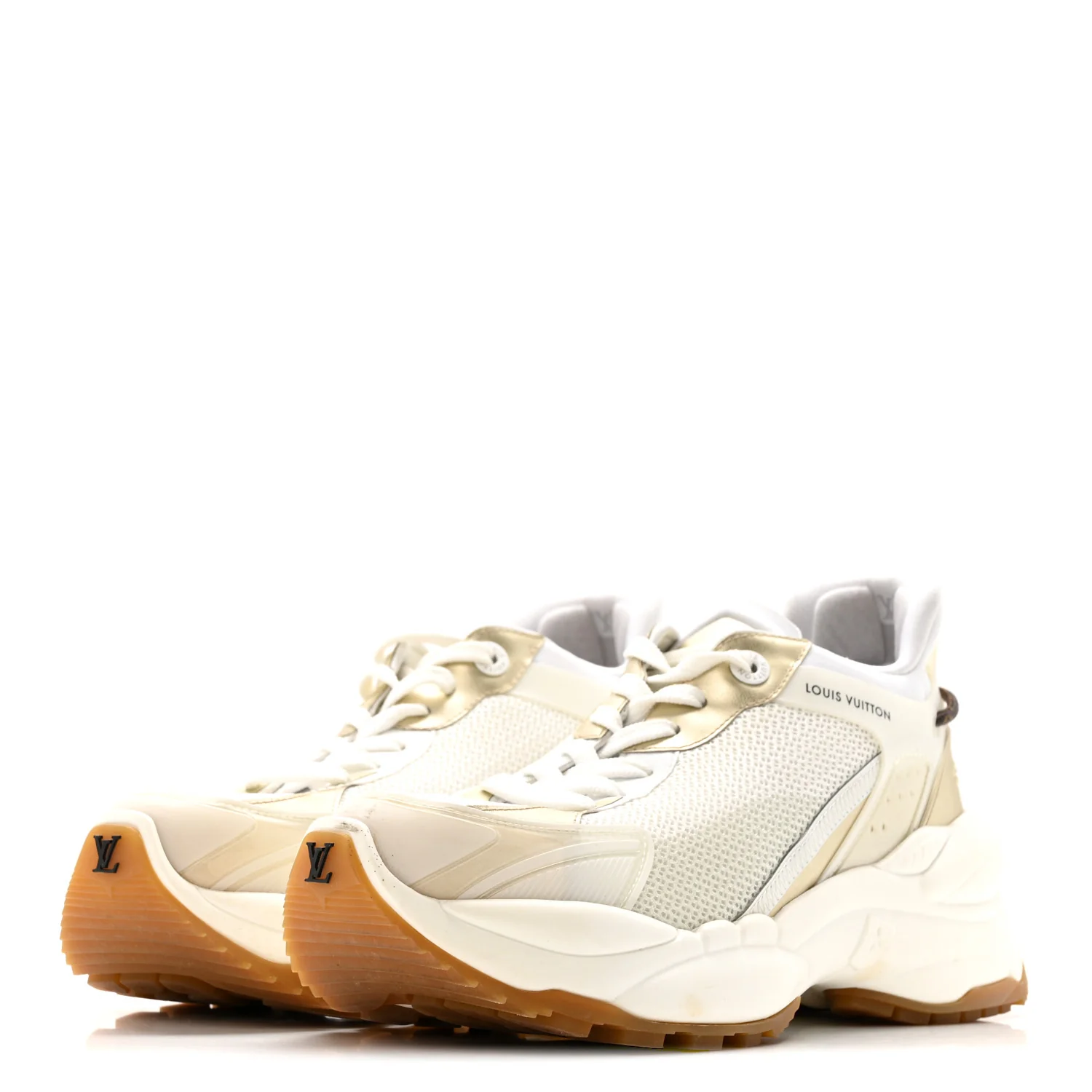 Monogram Calfskin Run 55 Sneakers 40 White - Image 4